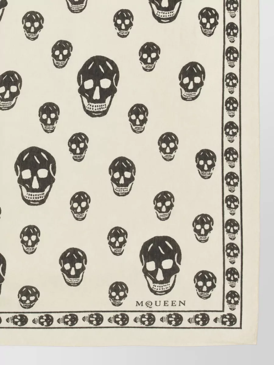 Alexander McQueen silk skull scarf