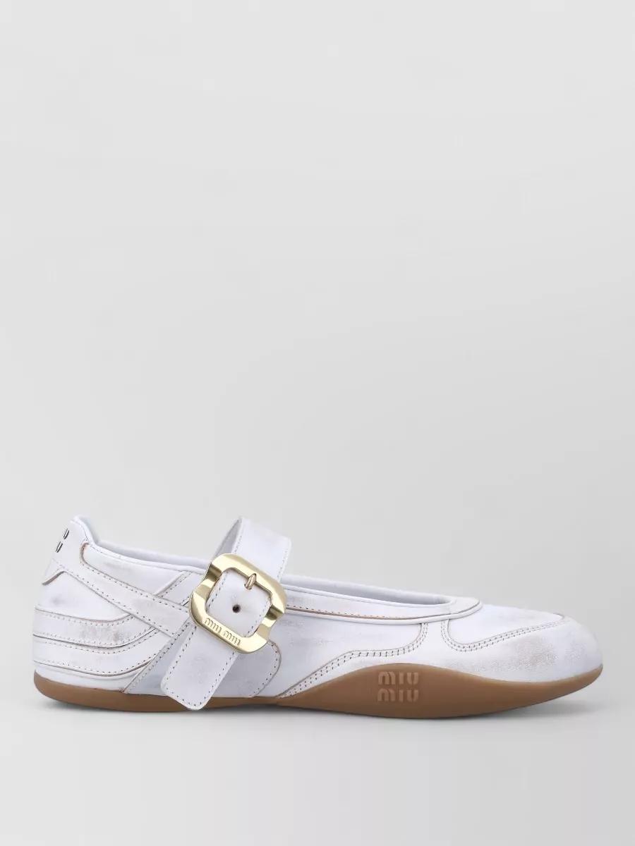 Miu Miu Leather Ballerina Sneakers