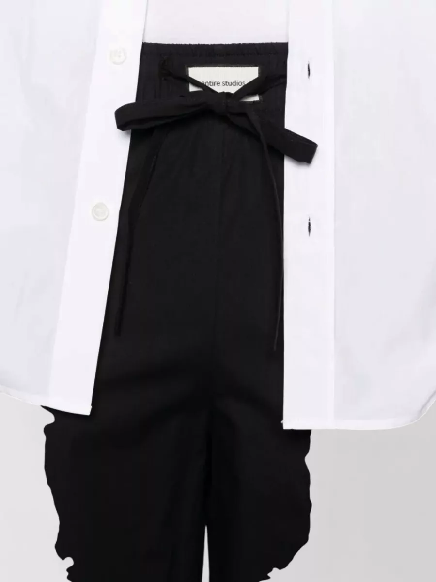Entire Studios Cotton Wide-Leg Trousers