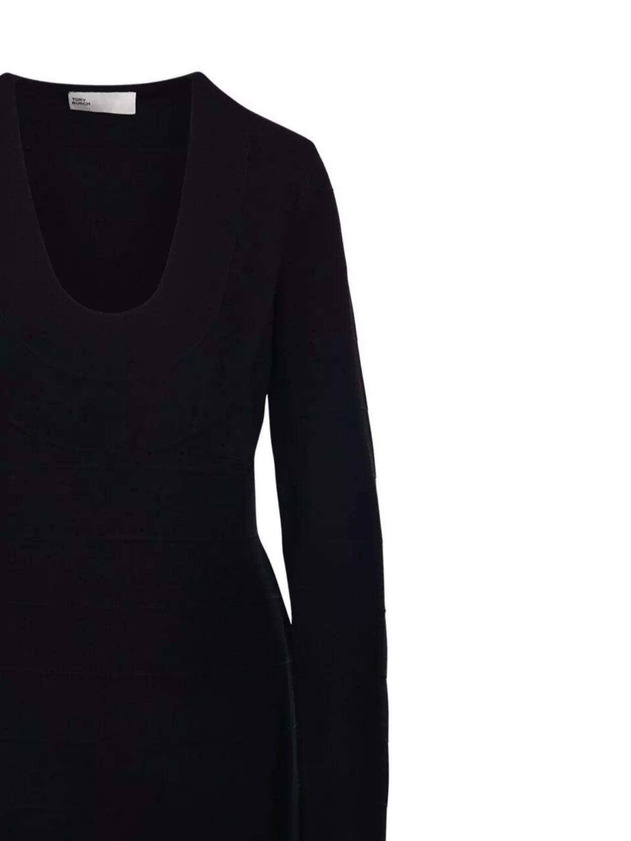 Tory Burch U-Neck Sweater Dress Long Sleeves
