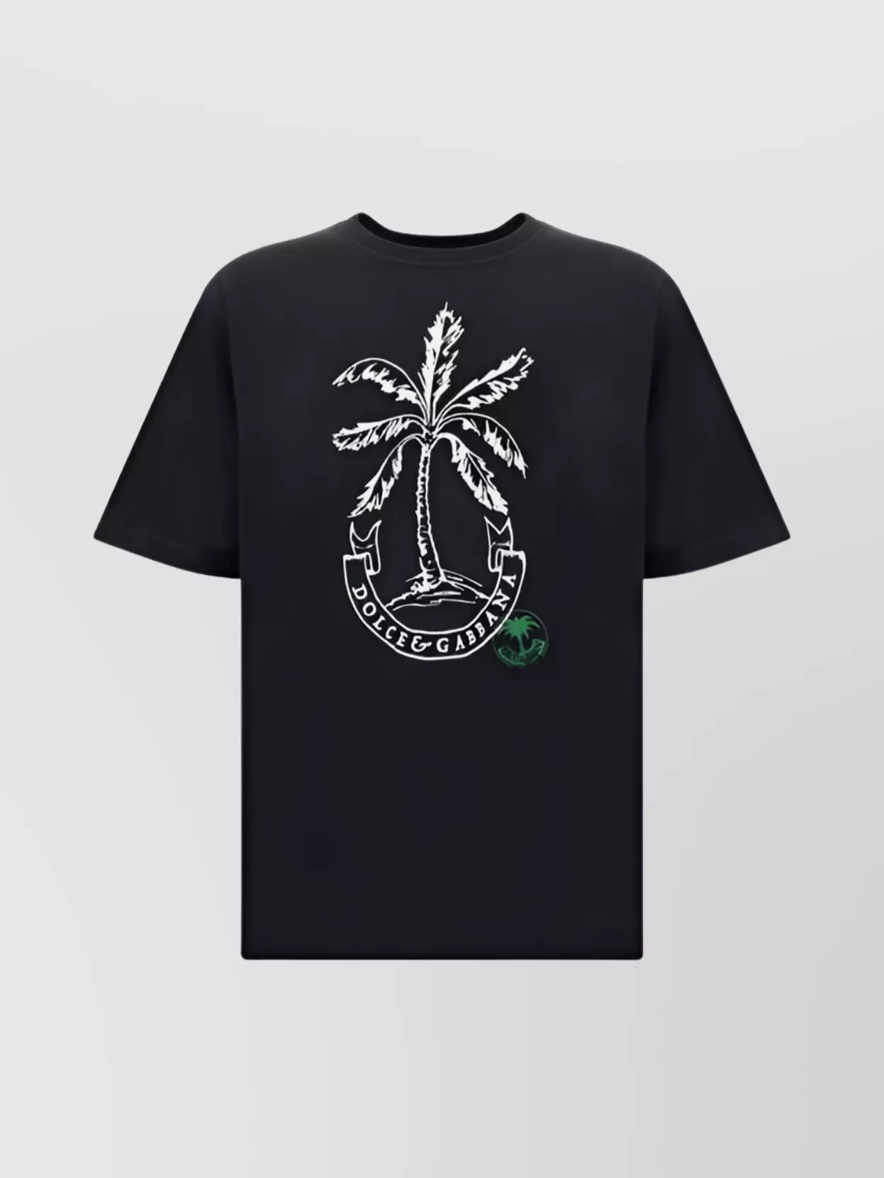 Dolce & Gabbana Crew Neck Graphic Print T-shirt In Black