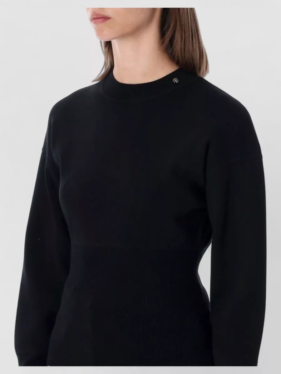 Anine Bing Fine-Knit Slim-Fit Crew-Neck Sweater