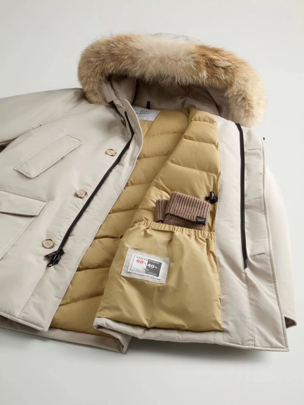 Woolrich Ramar Cloth Parka Detachable Fur