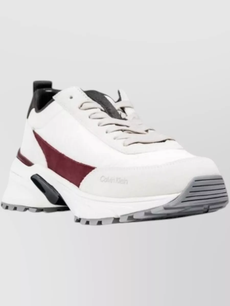 Calvin Klein Suede Leather Chunky Low-Top Sneakers