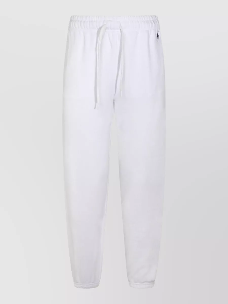 Polo Ralph Lauren Comfortable Trousers Featuring Elastic Waistband In White
