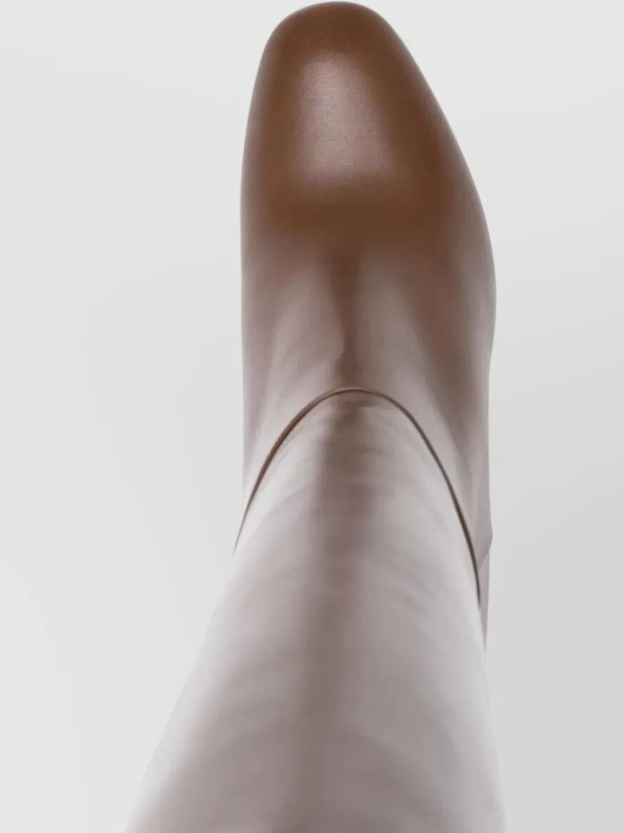 Aquazzura Leather Sellier Boots