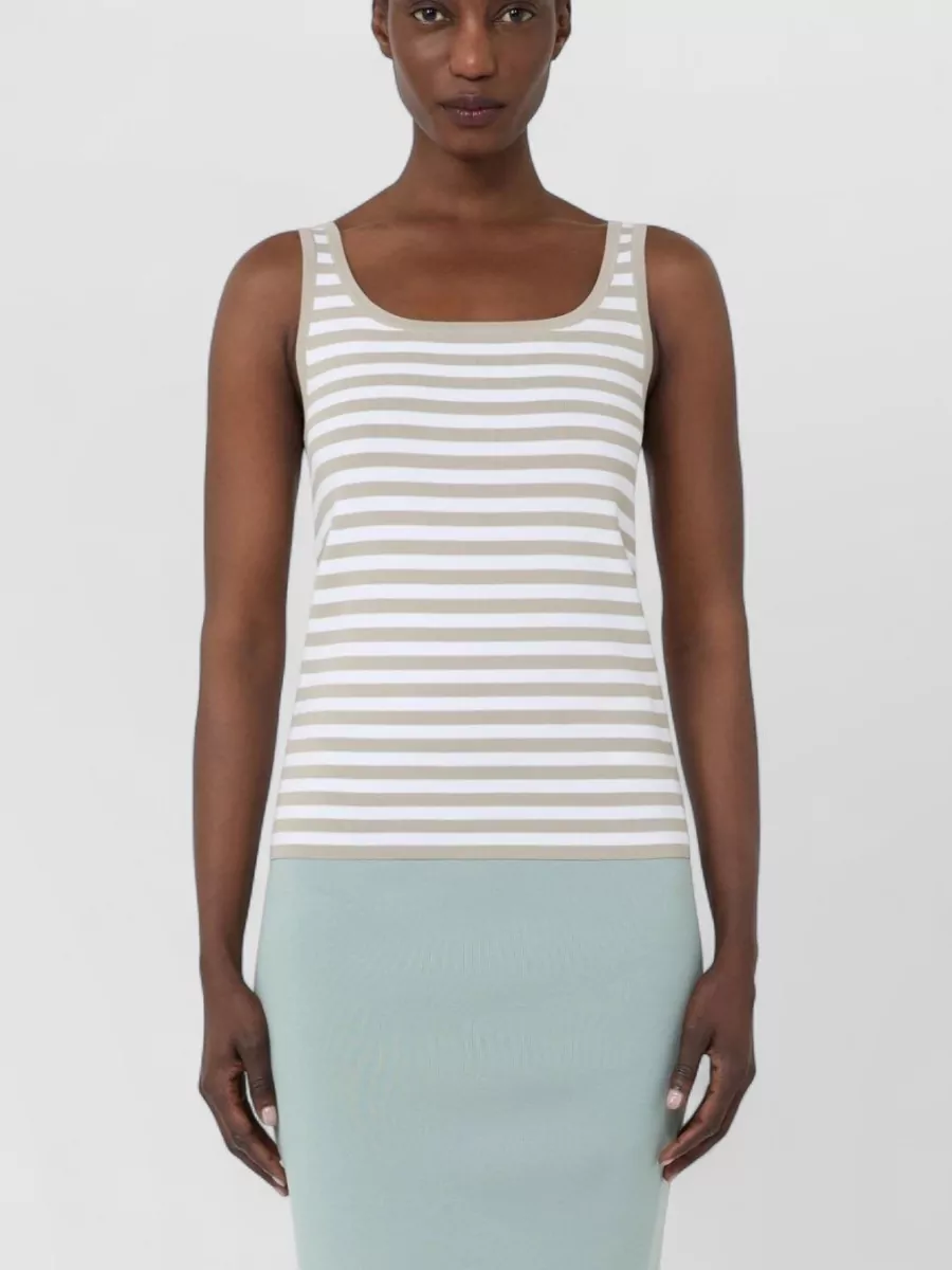 Max Mara Slim-Fit Ribbed Tank Top