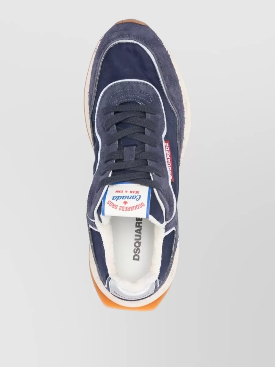 Dsquared2 Suede Panel Low-Top Sneakers