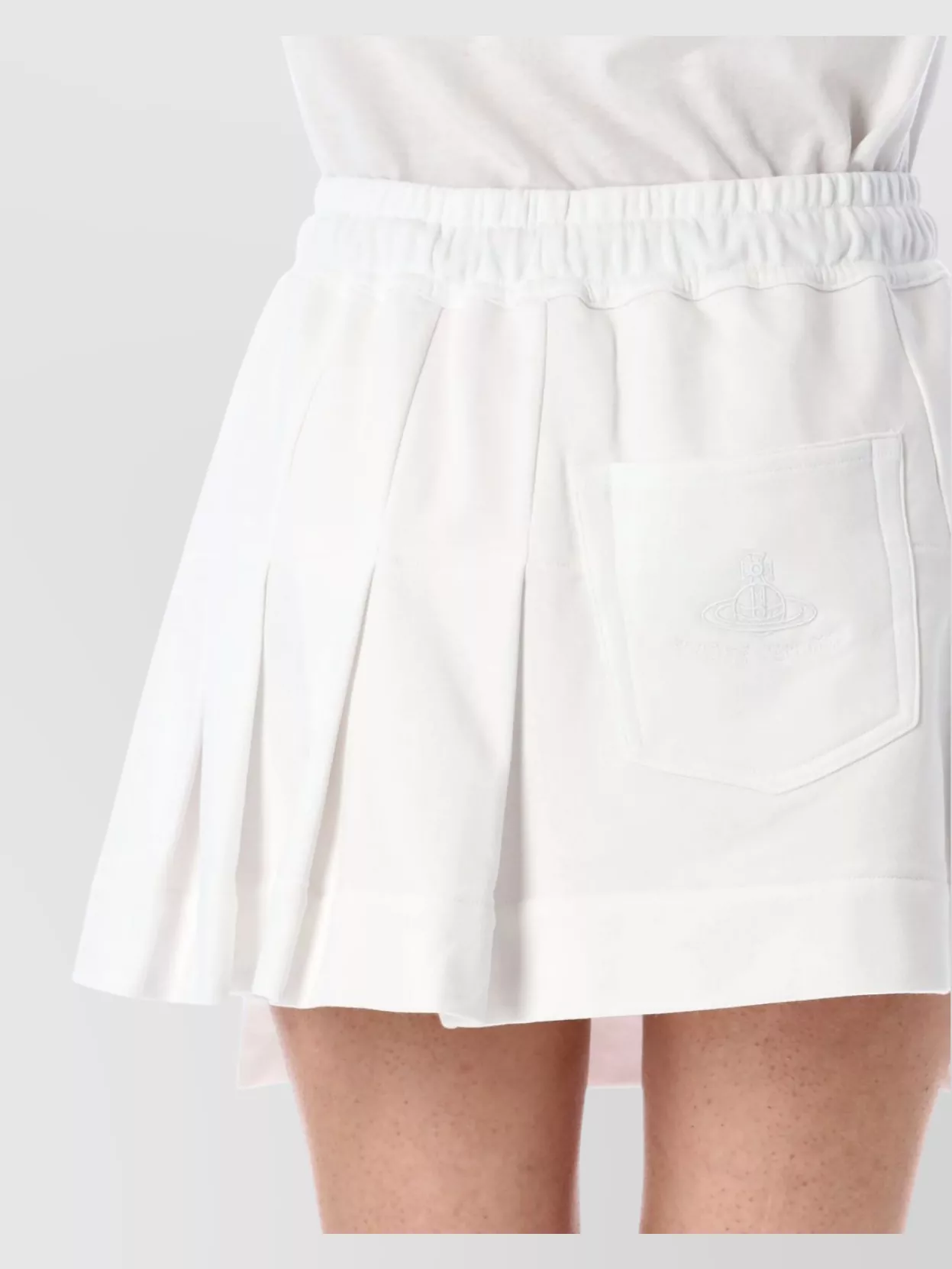 Vivienne Westwood Pleated Skirt With Drawstring And Pockets