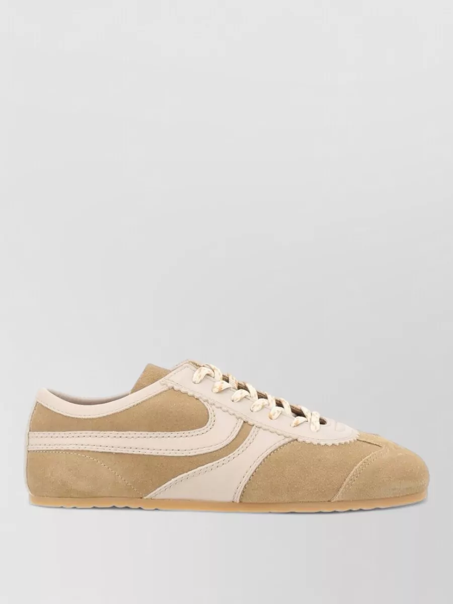Dries Van Noten Suede Low-Top Sneakers