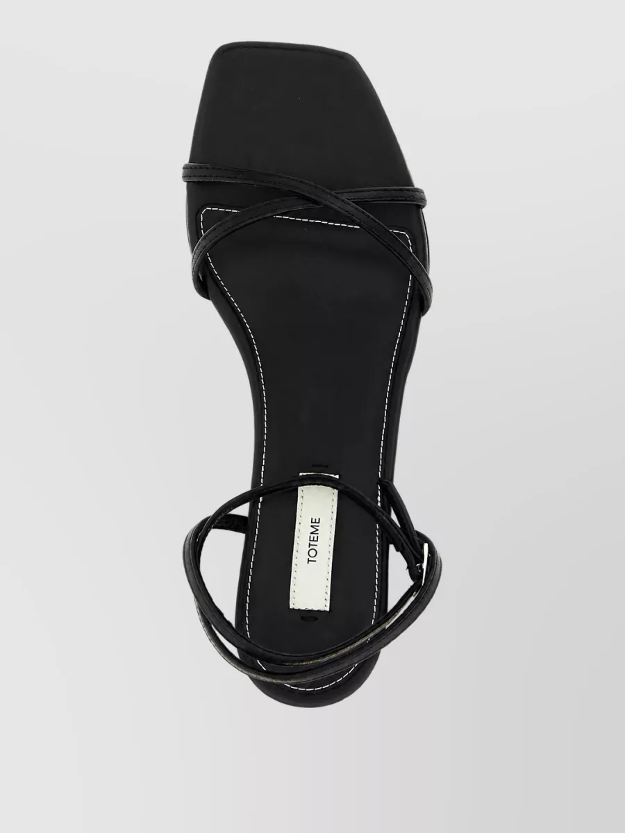 Totême Leather Crossover Mules