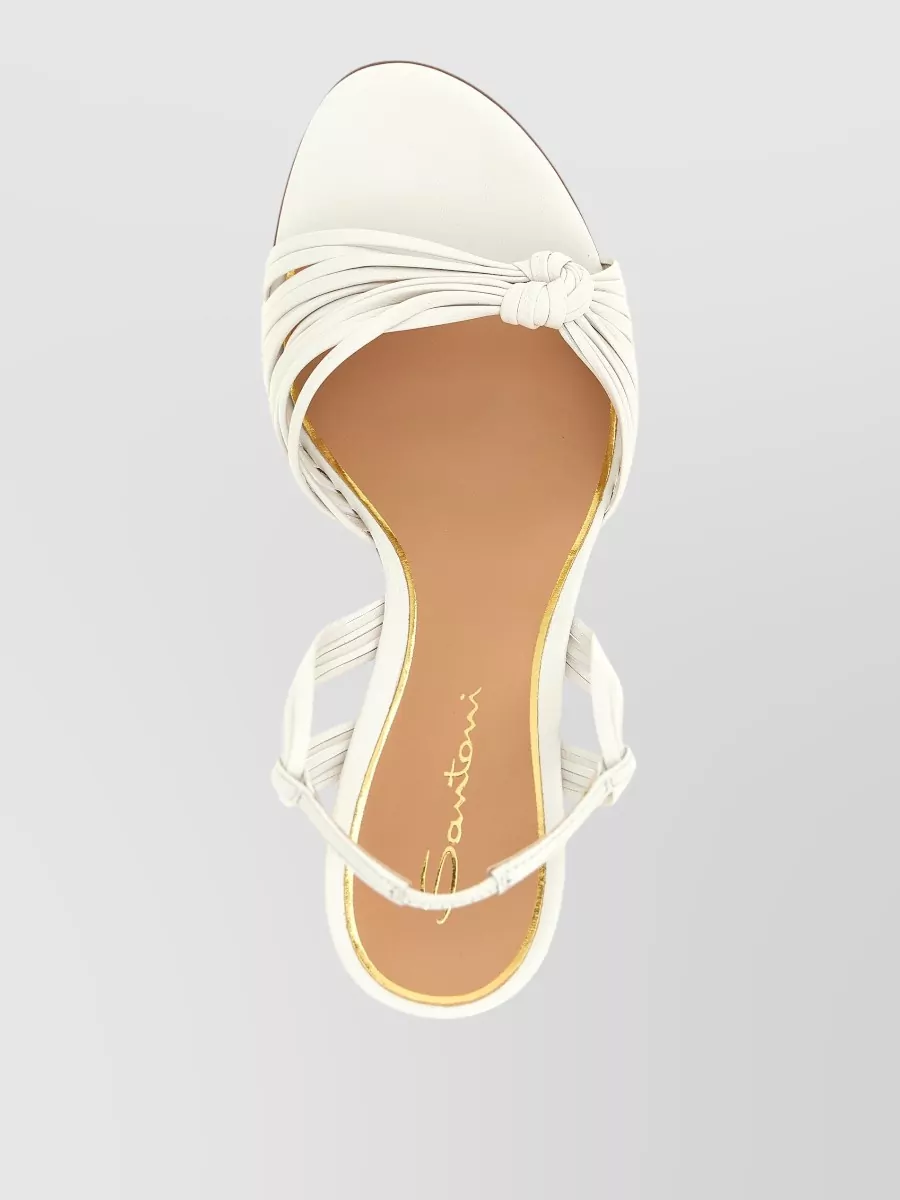 Santoni Leather Knotted Sandals