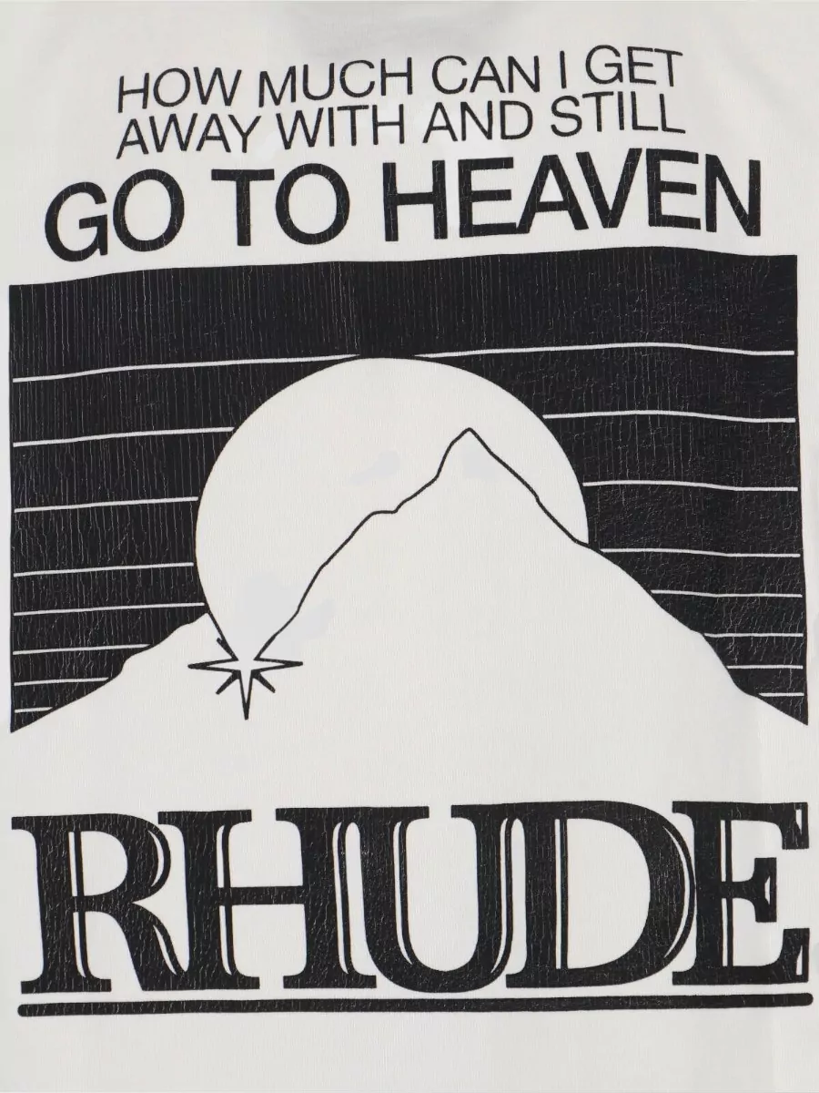Rhude Short Sleeve Crew Neck Graphic Print T-Shirt