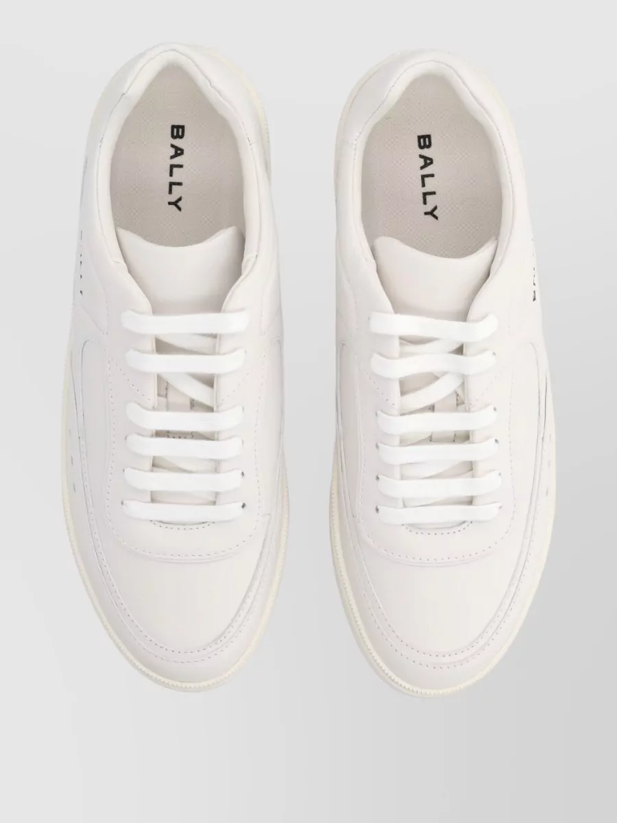 Bally Leather Lace-Up Sneakers