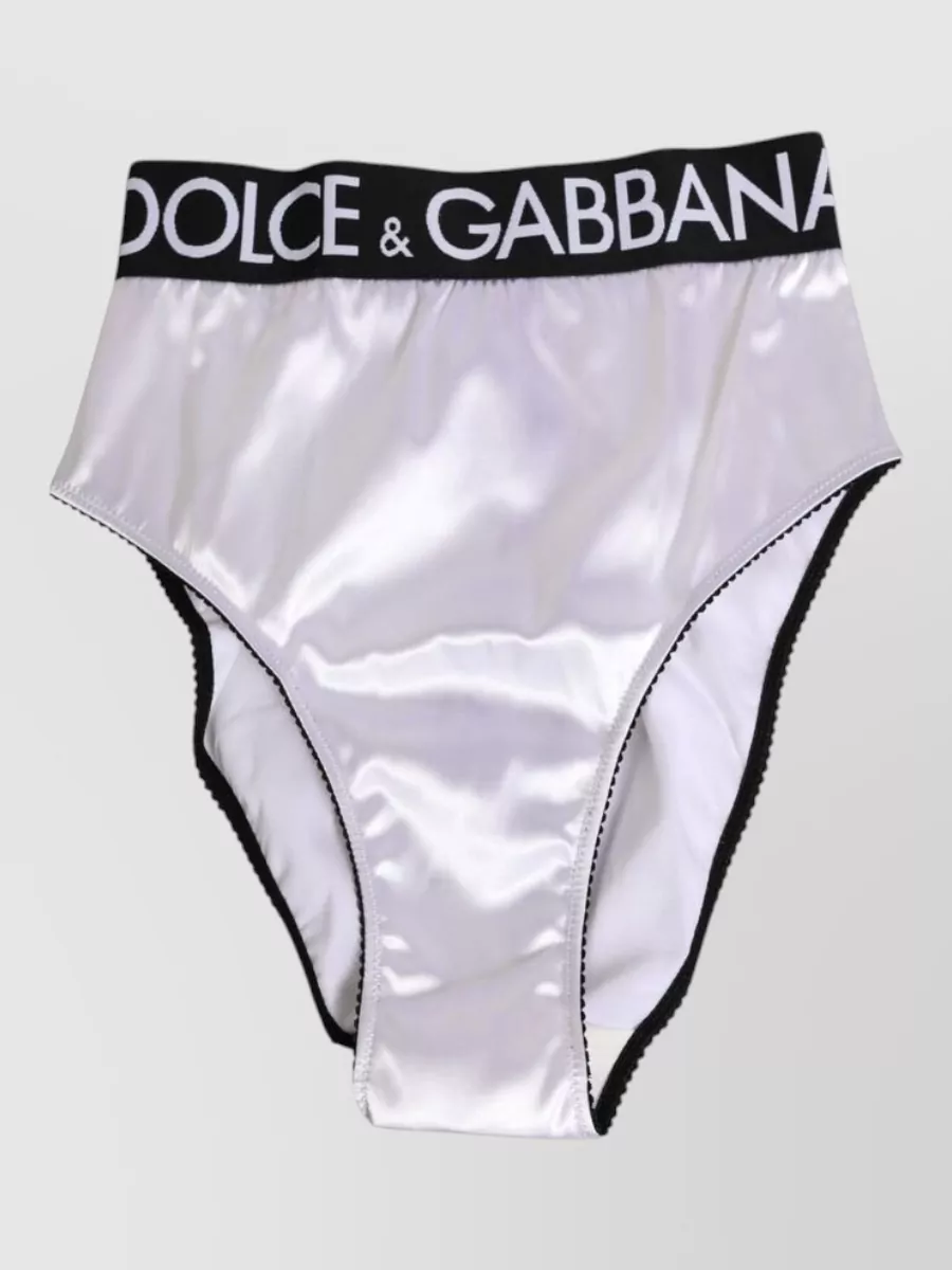 Dolce&Gabbana satin high-rise briefs