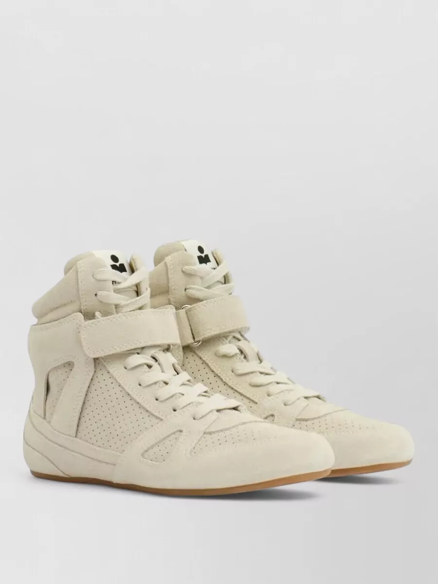 Isabel Marant Leather High-Top Sneakers