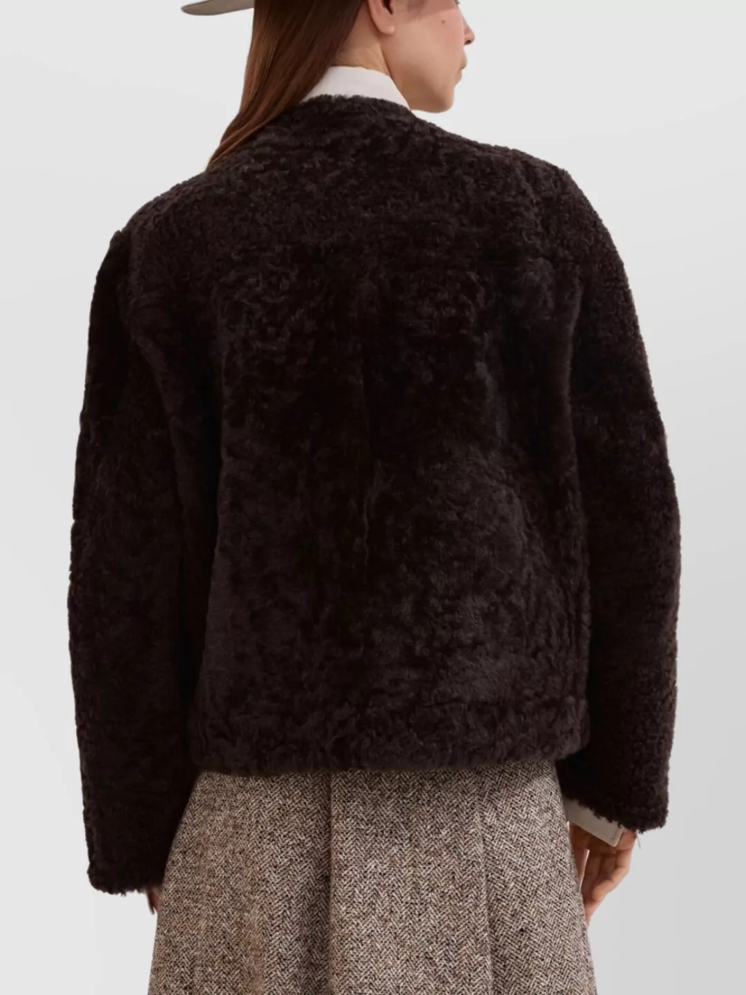 Brunello Cucinelli Reversible Double-Breasted Fur Jacket With Button Detailing