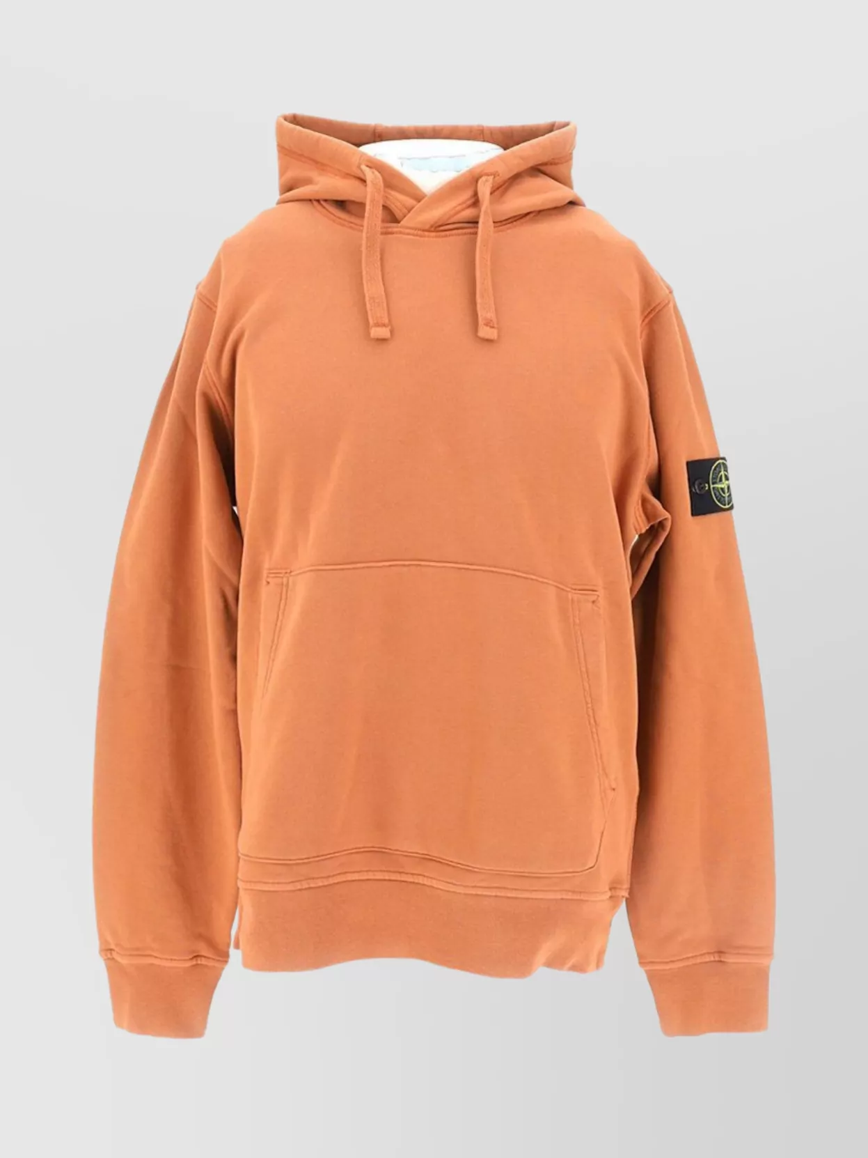 Shop Stone Island Drawstring Hooded Sweater And Pocket
