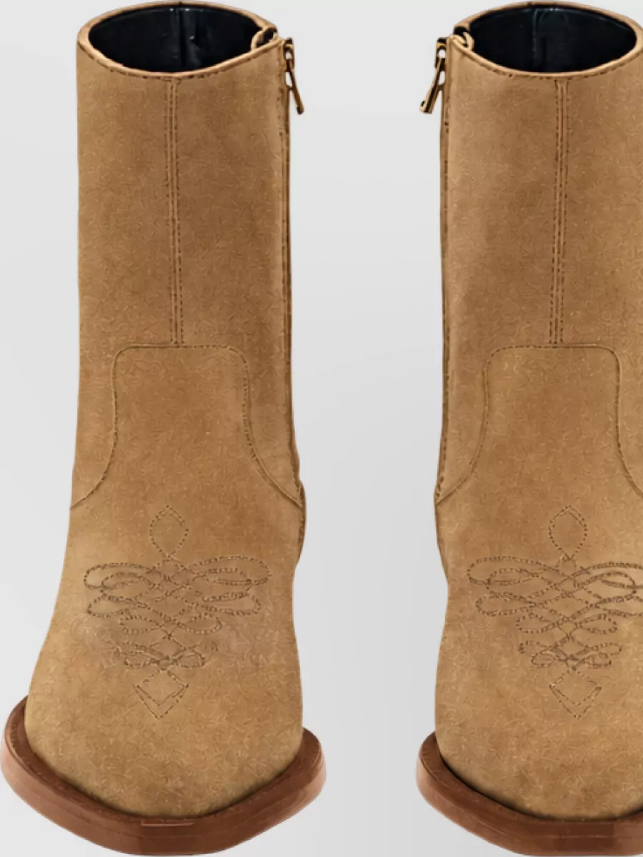 Amiri Leather Ankle Boots