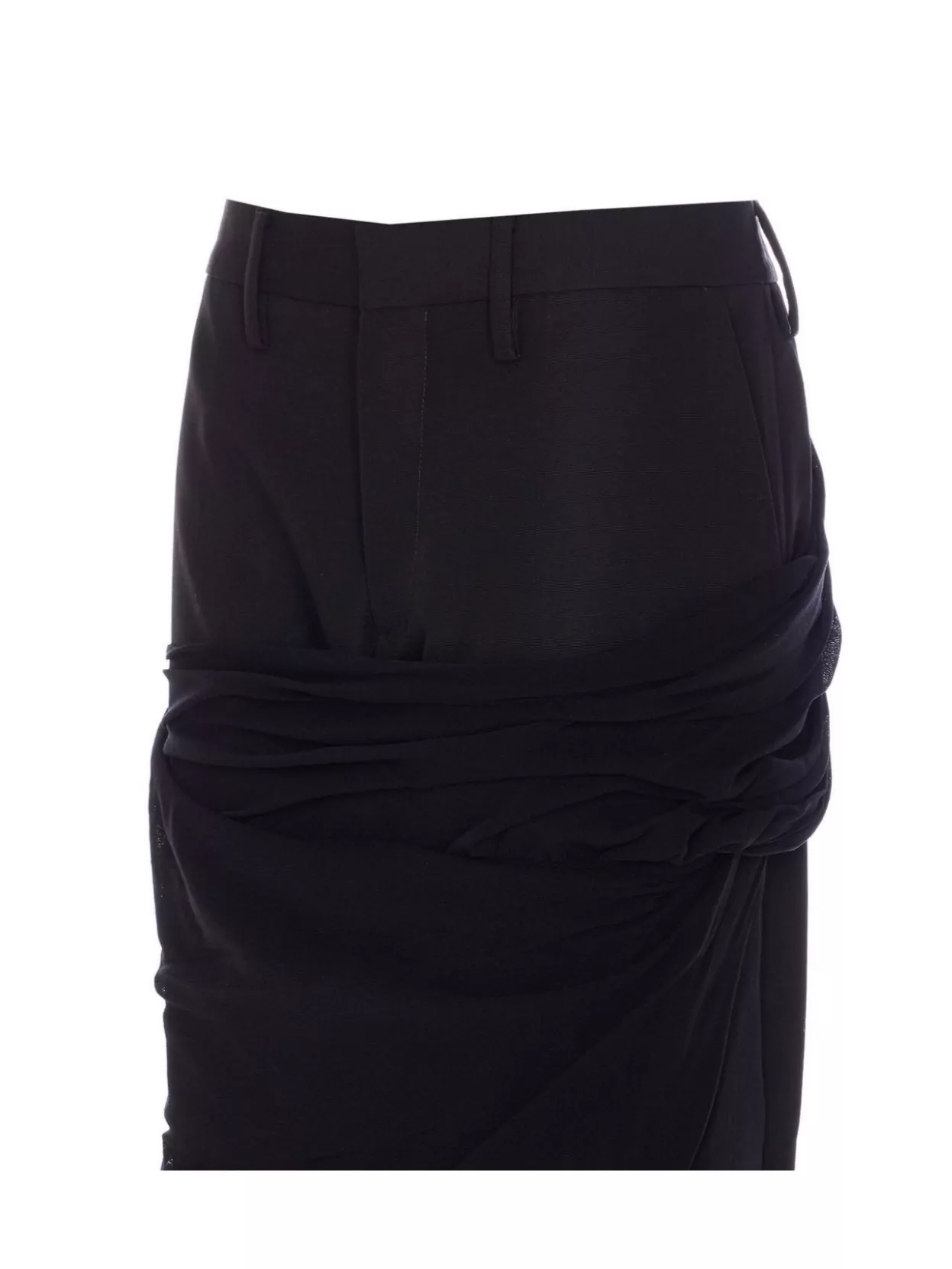 Jean Paul Gaultier Tailored Trousers Draped Detail