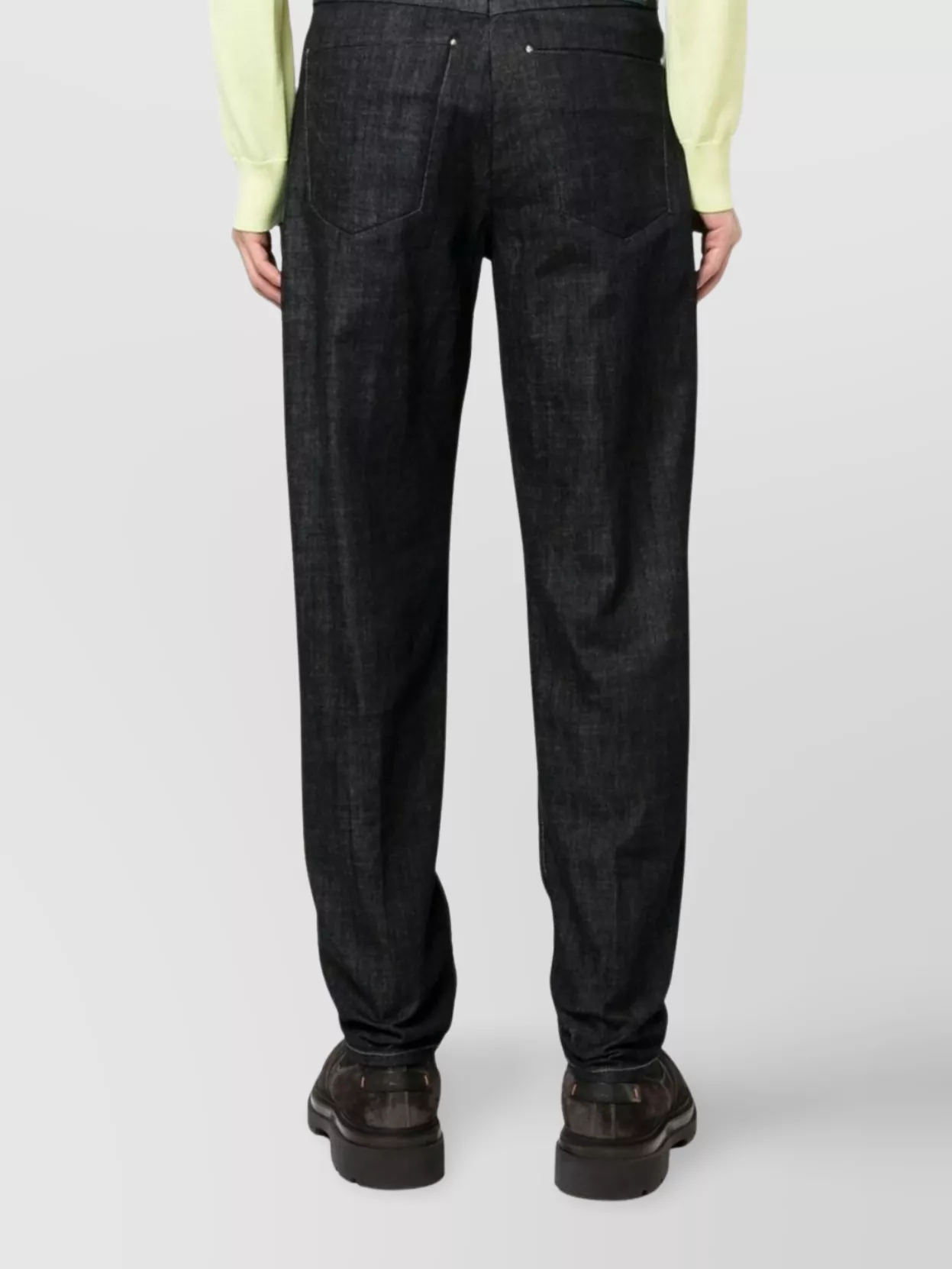 Incotex Denim Trousers Metal Ring Detail