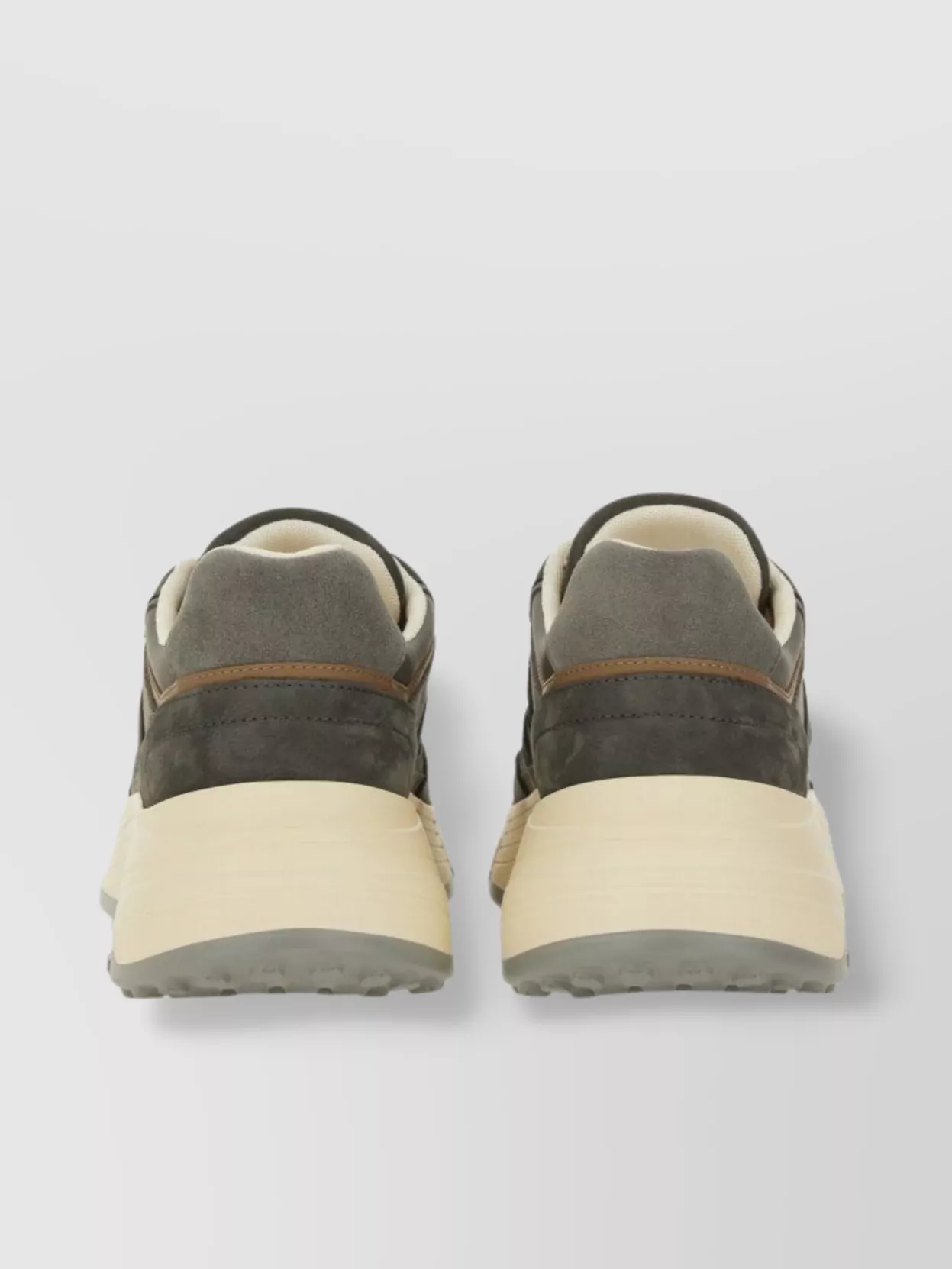 Hogan Sneakers Rubber Sole Suede Panels