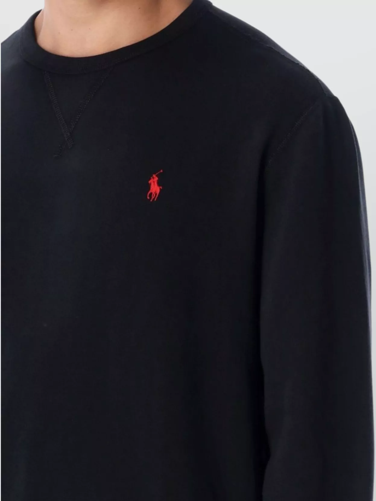 Polo Ralph Lauren Cotton Crewneck With Ribbed Hem