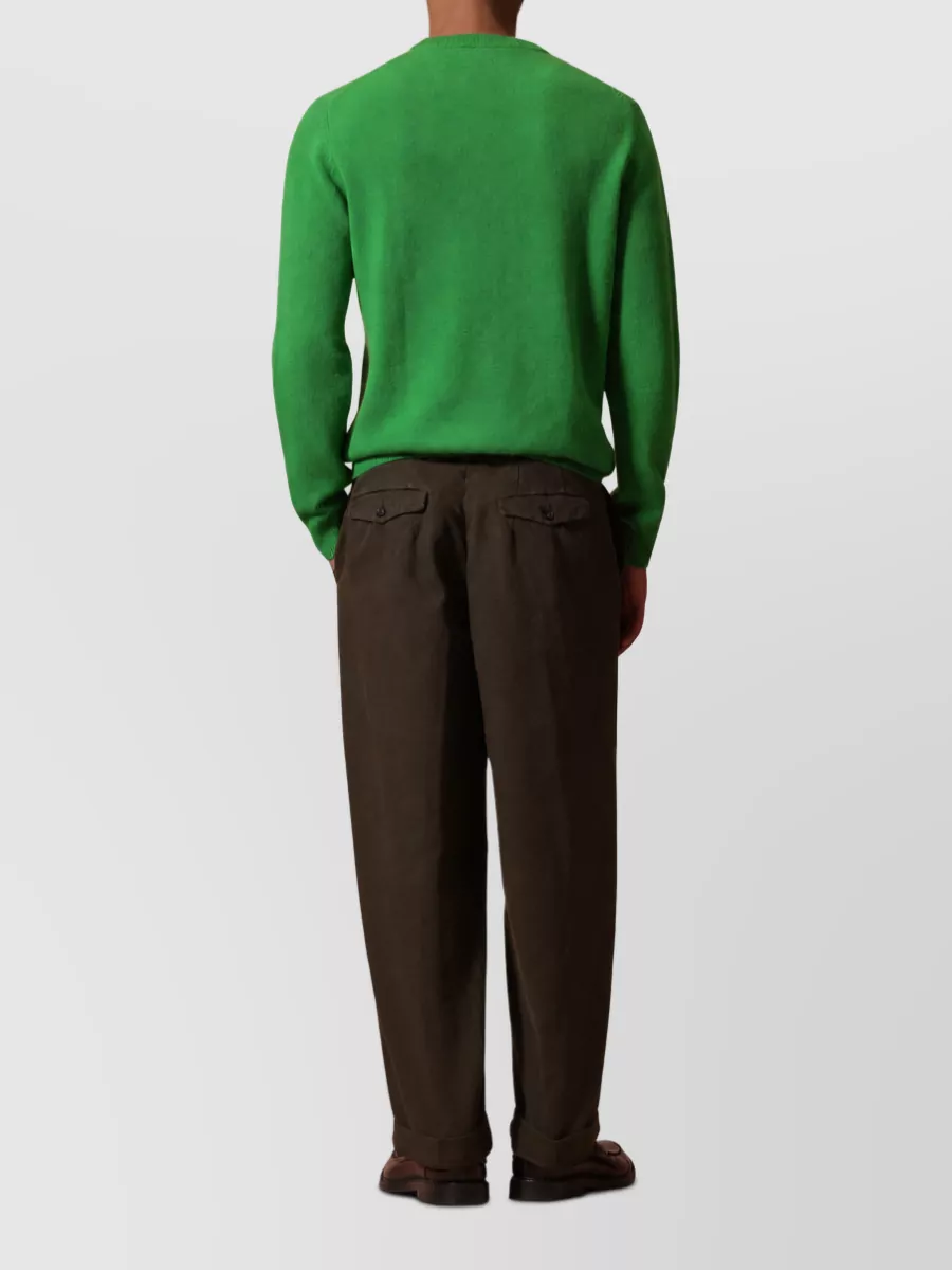 Ballantyne Wide-Leg Cotton Trousers
