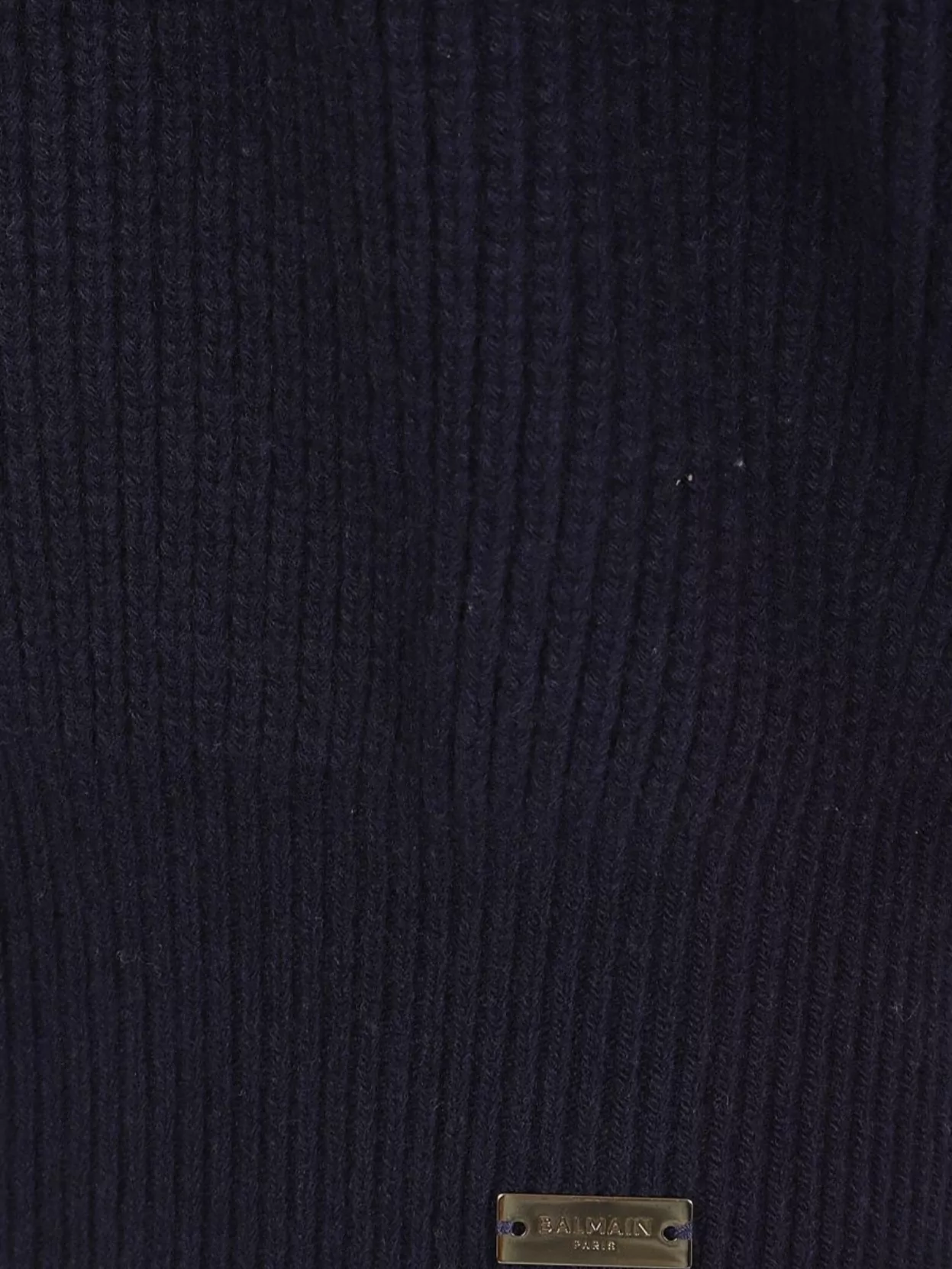 Balmain Oversized High Neck Wool Top