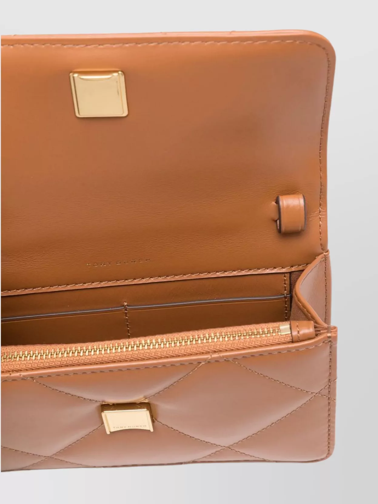 Tory Burch Mini Kira Diamond Quilted Chain Wallet