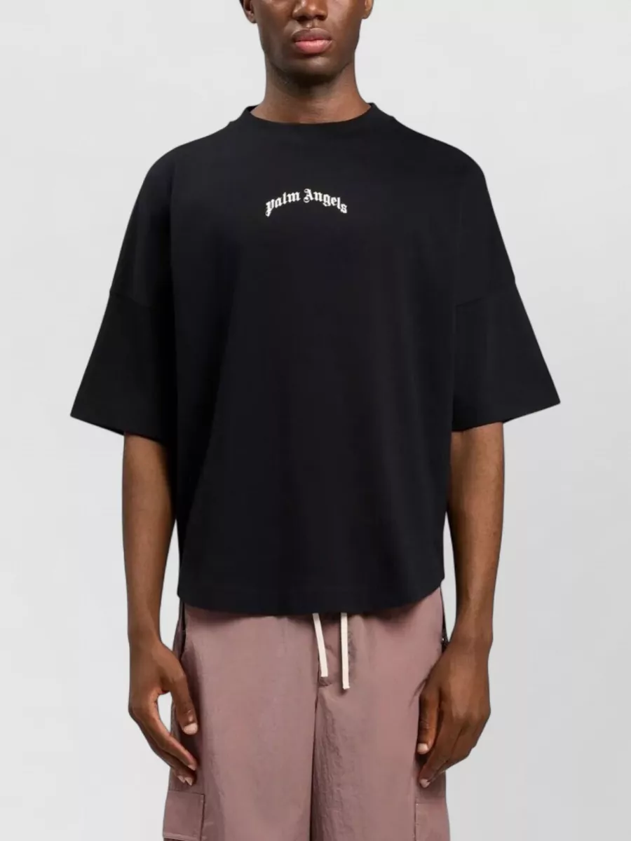 Palm Angels Oversized Logo Print T Shirt