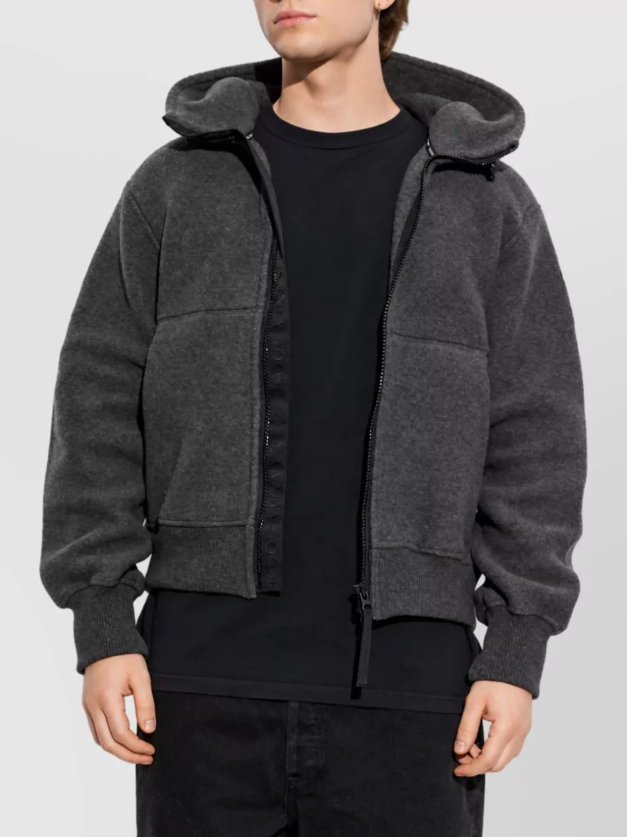 Canada Goose Fleece Hooded Padded Bomber Jacket