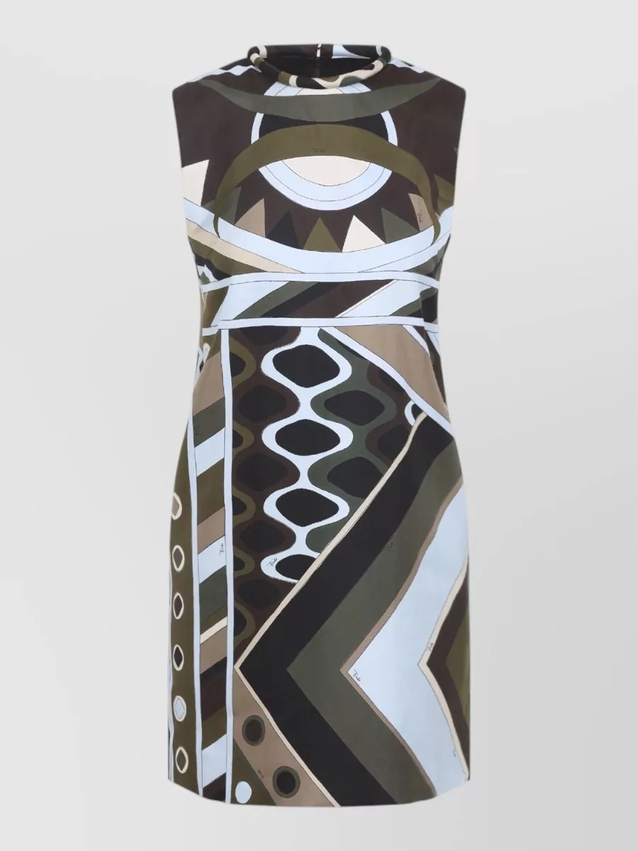 Pucci Silk sleeveless a-line knee-length dress