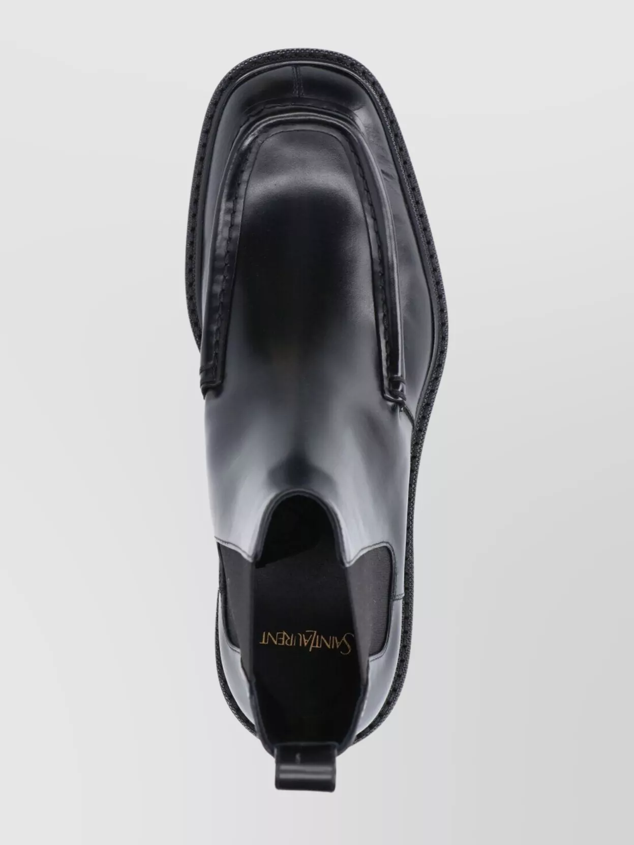 Saint Laurent Chunky Sole Round Toe Ankle Boots