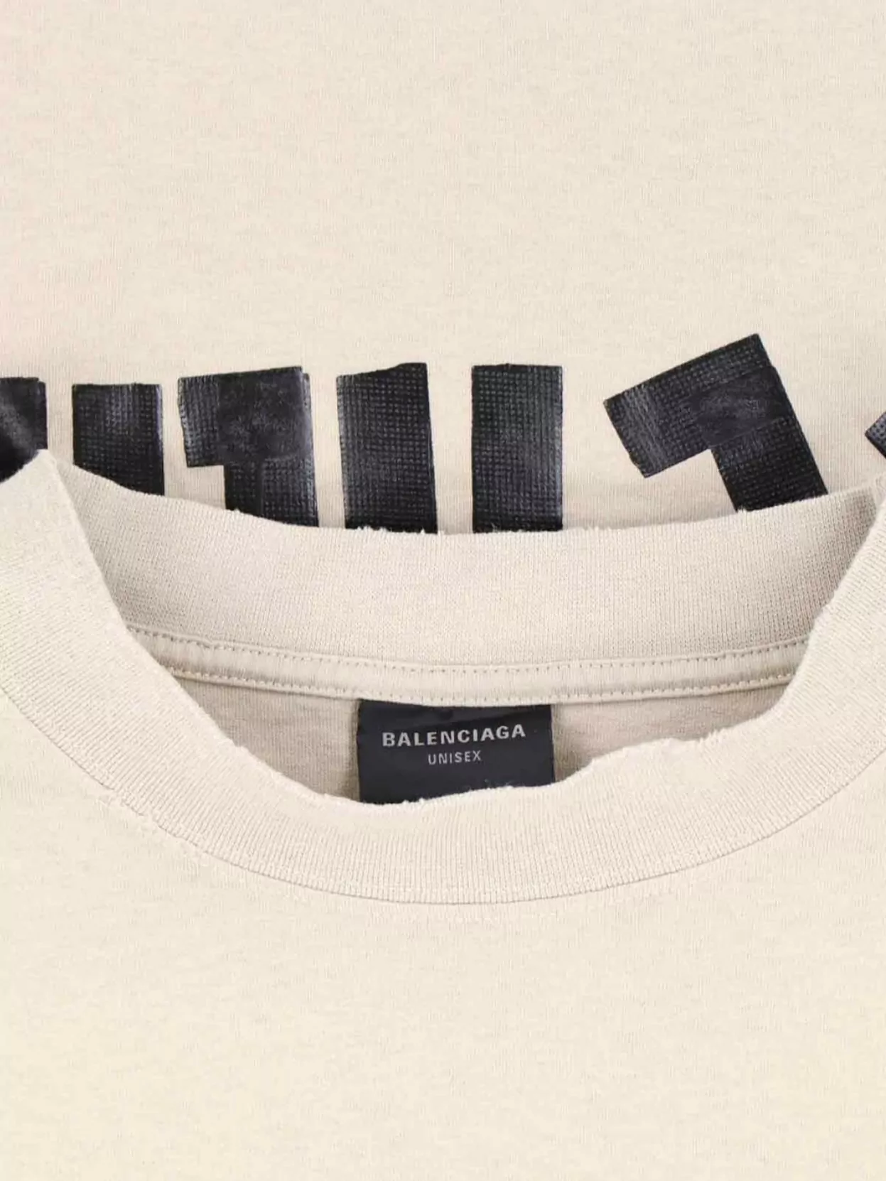 Balenciaga Crew Neck Unisex Short Sleeves