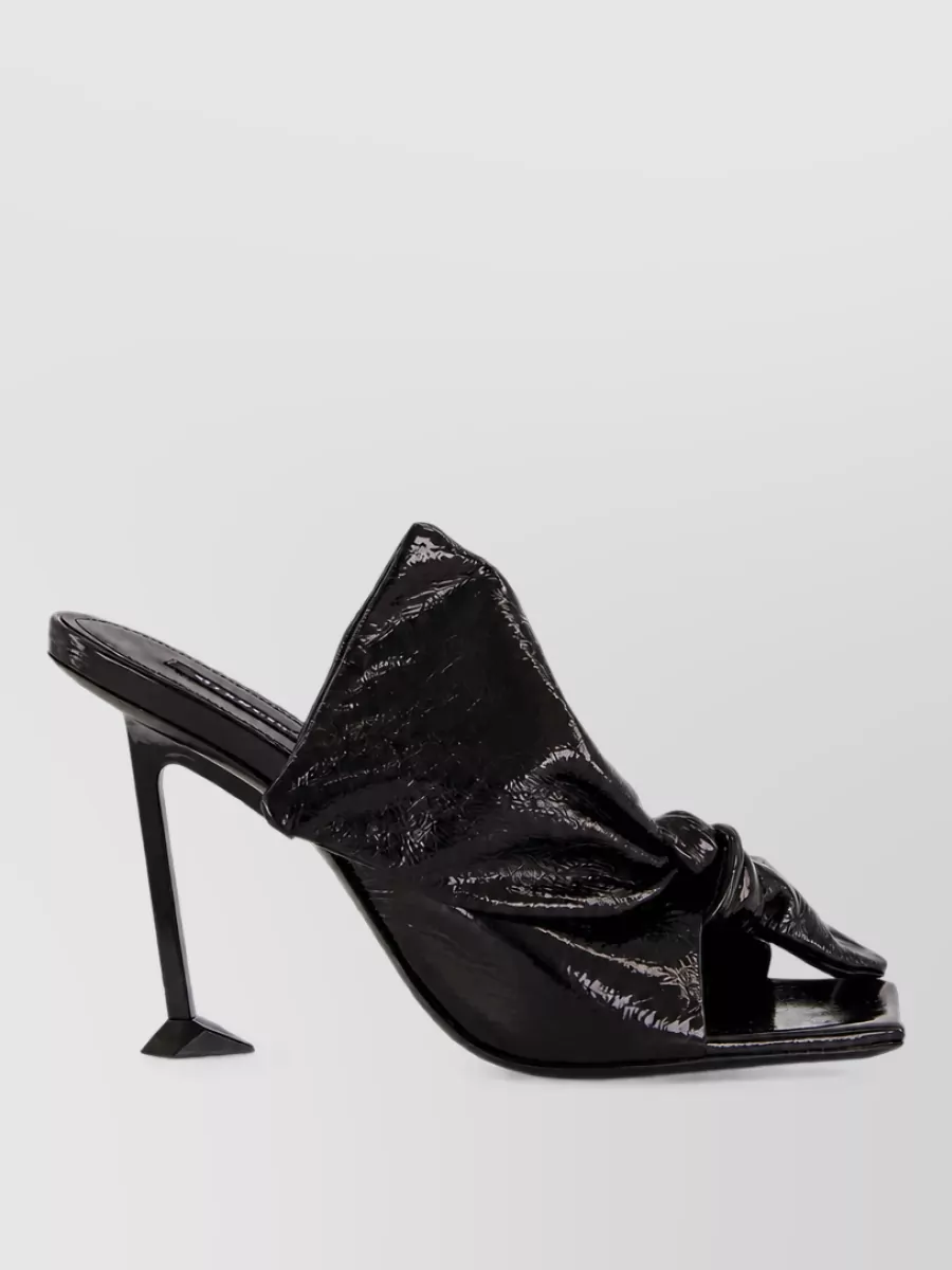 Givenchy Leather Boudoir Bow Mule Sandals 95Mm