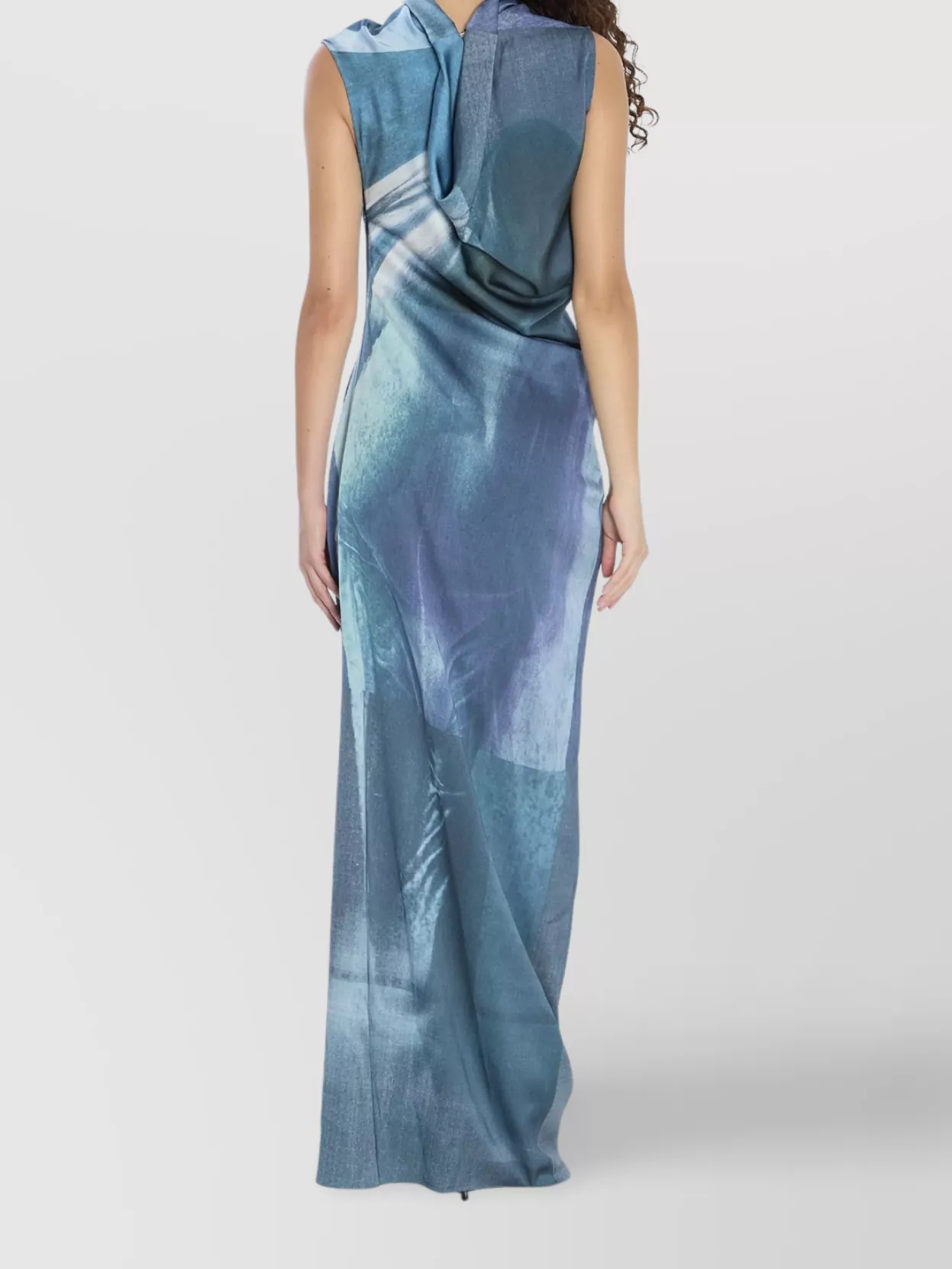 Jean Paul Gaultier Adjustable Neckline One-Shoulder Long Dress