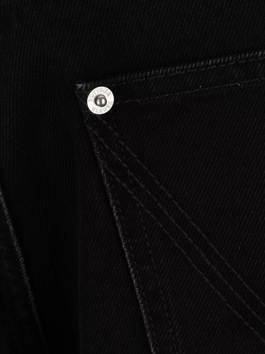 Bottega Veneta Denim Trousers Button Detail Pockets Belt Loops