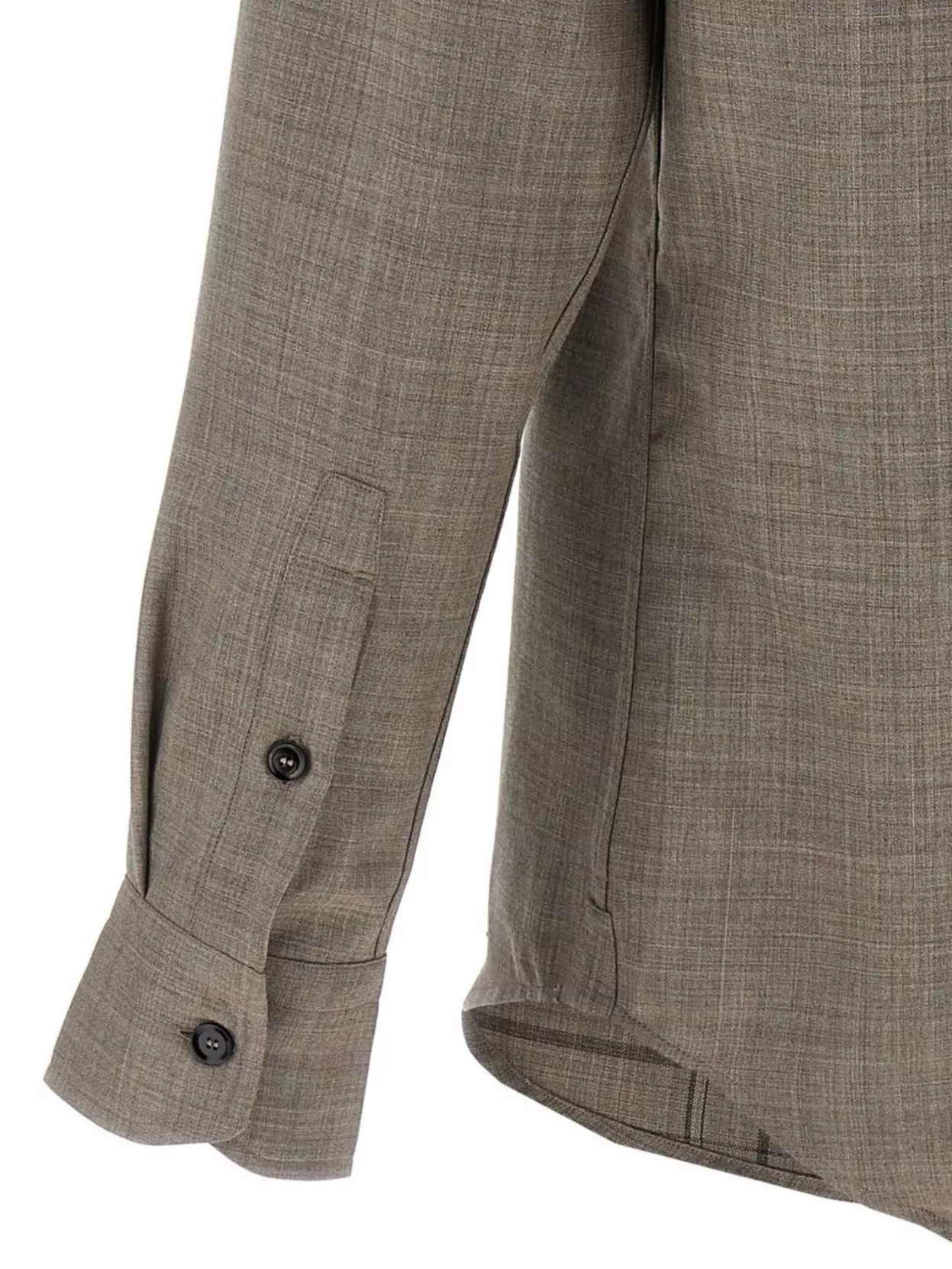 Brioni Military Style Shirt With Pockets And Long Sleeves