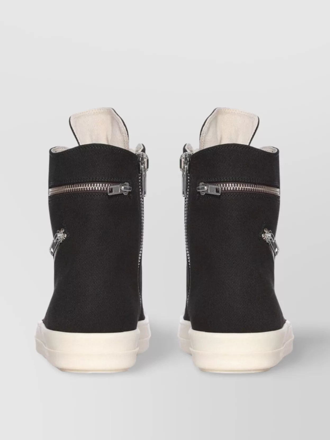 Rick Owens Drkshdw High-Top Cargo Sneakers With Contrast Toe Cap