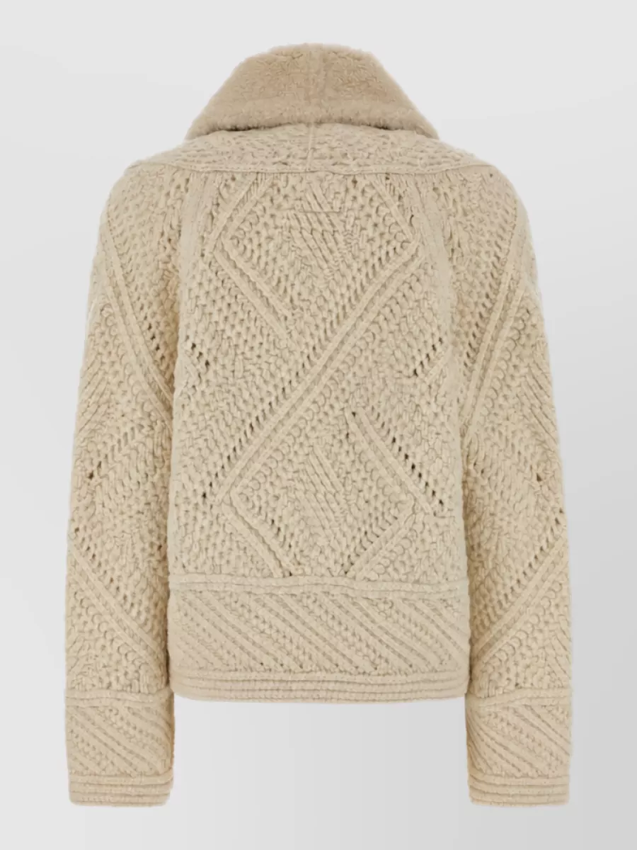 Ermanno Scervino Wool Fitted Coat