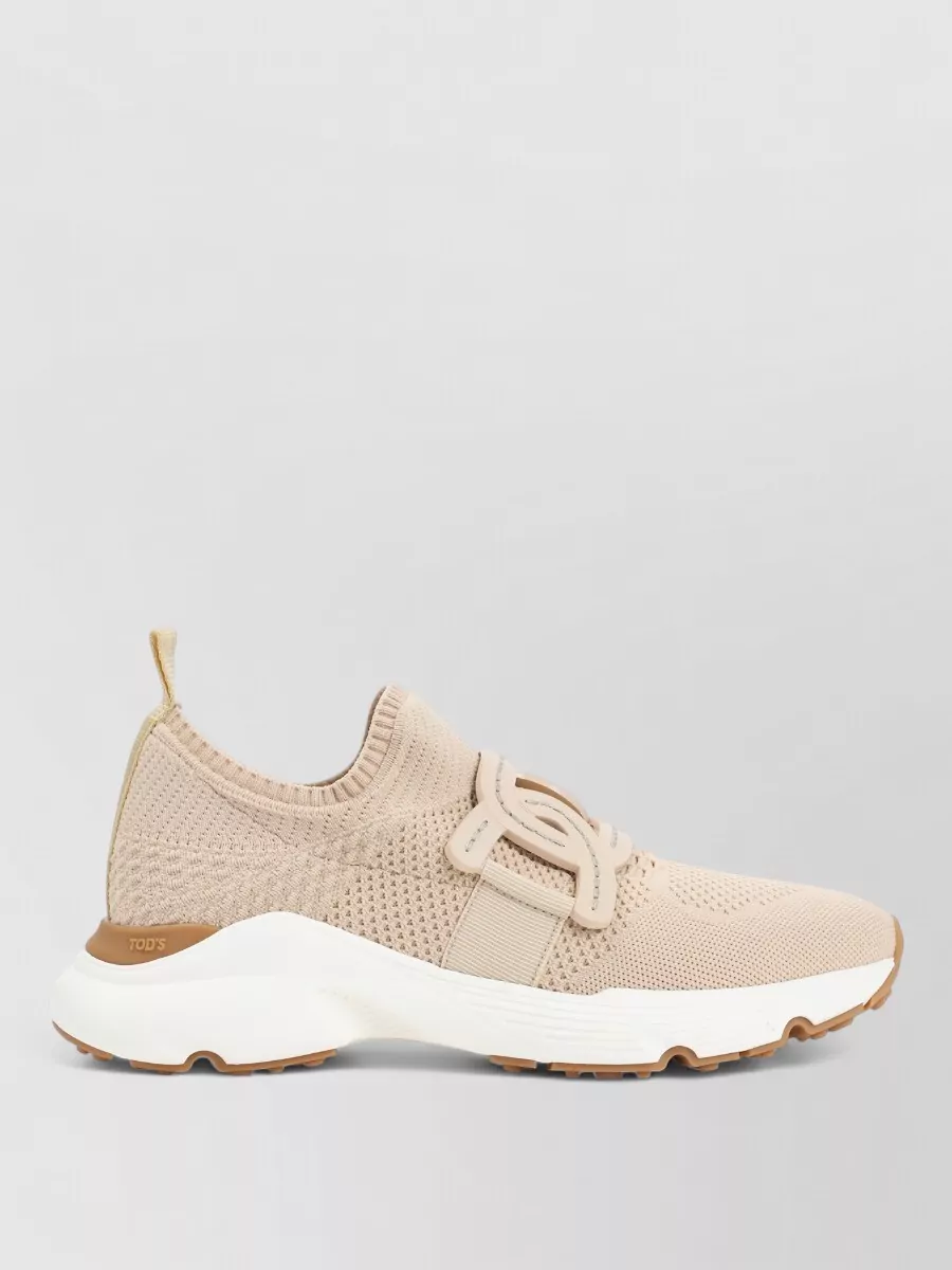 Tod's Knit Sneakers Pull Tab Rubber Sole