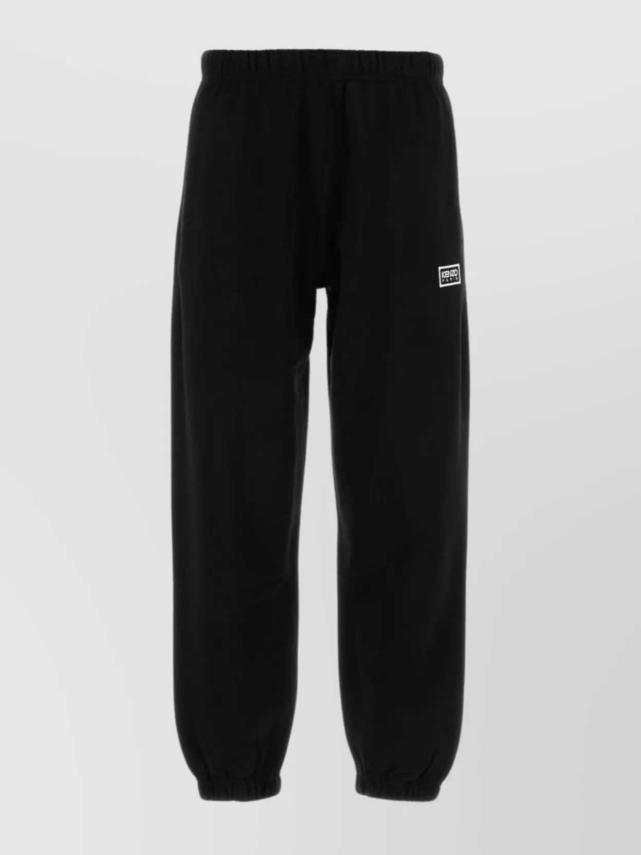 Shop Kenzo Cotton Joggers With Elastic Cuffs And Waistband