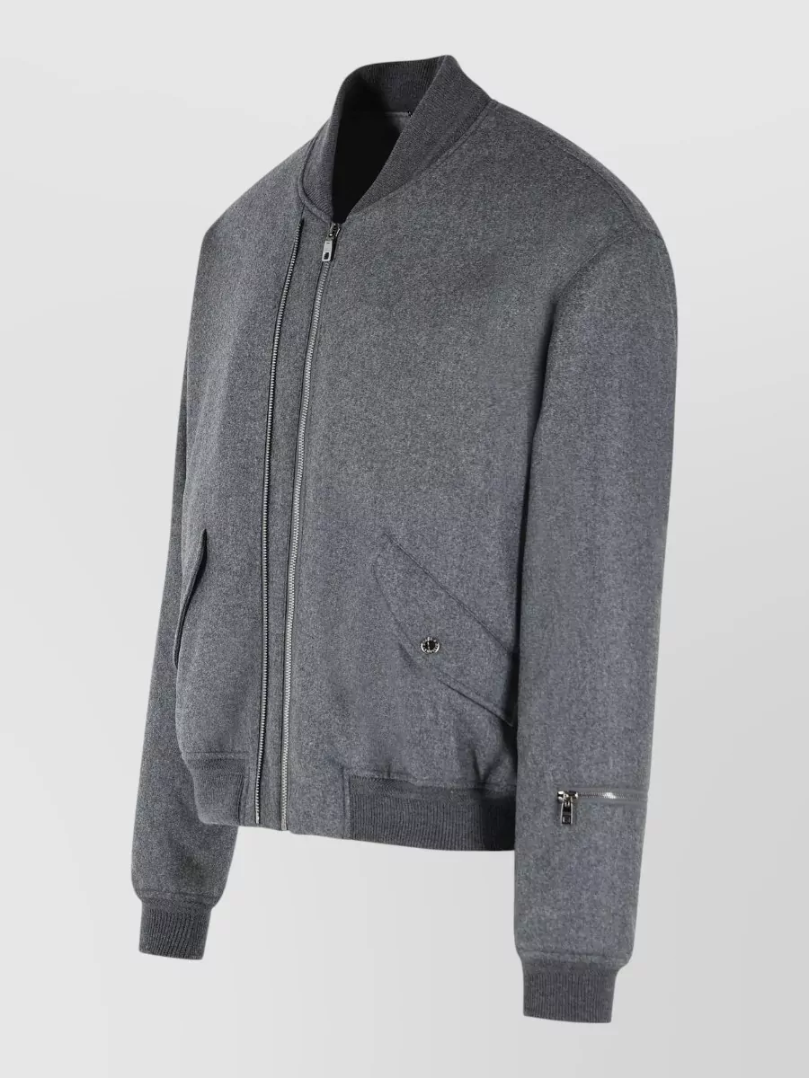 Dolce&Gabbana Virgin Wool Bomber Jacket