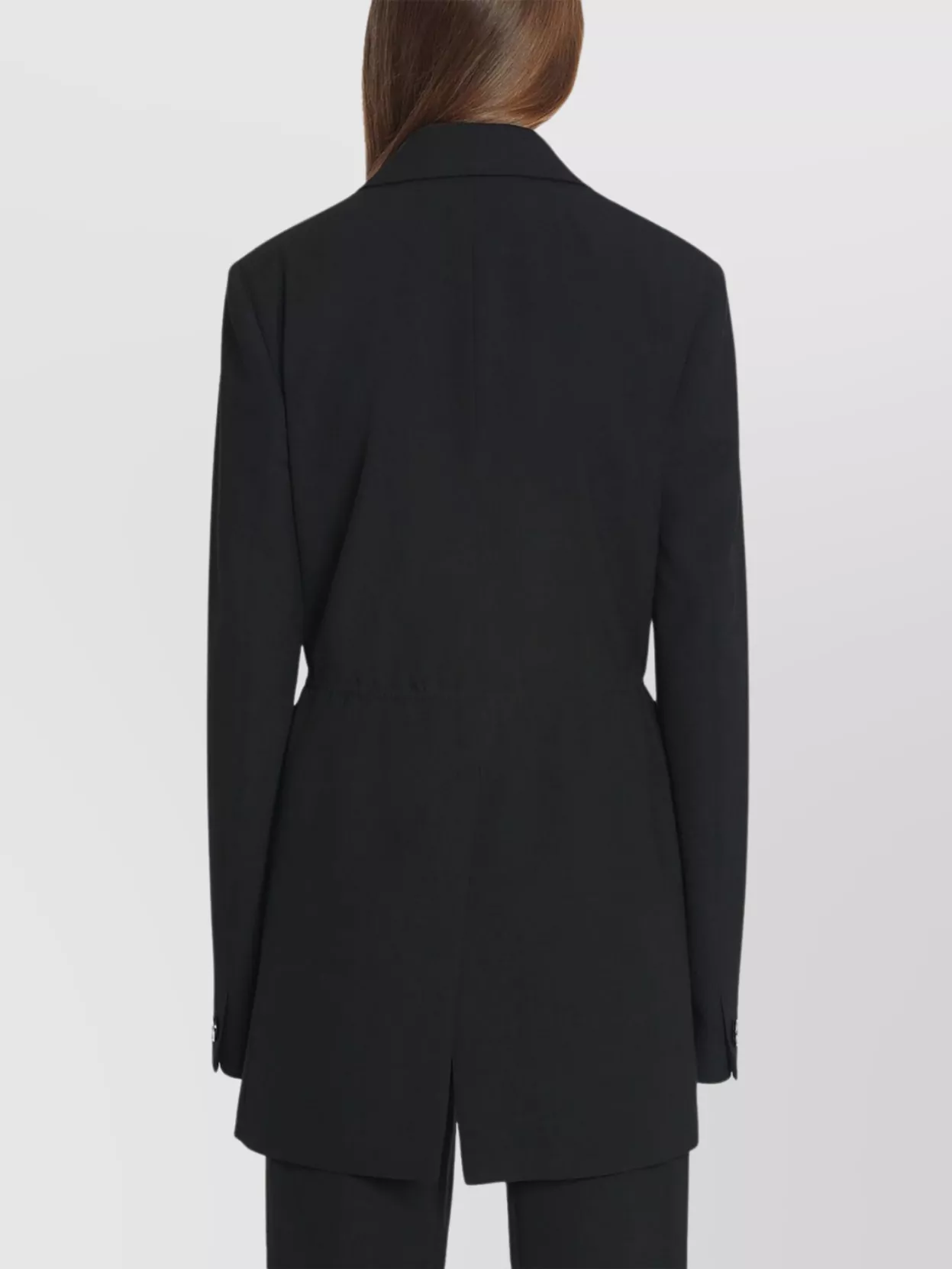 Lanvin Tie Fastened Tailored Blazer In Black