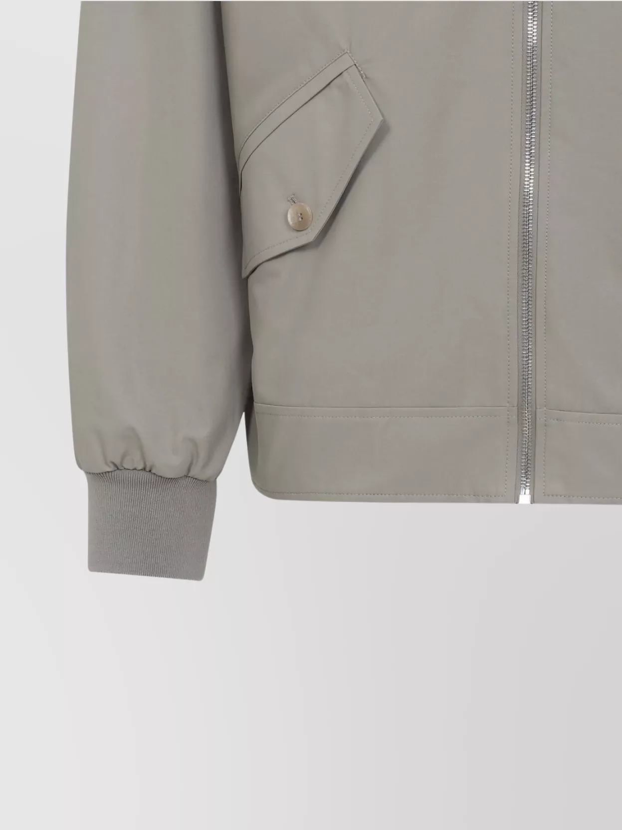 Givenchy Contrast-collar Bomber Jacket In Gray