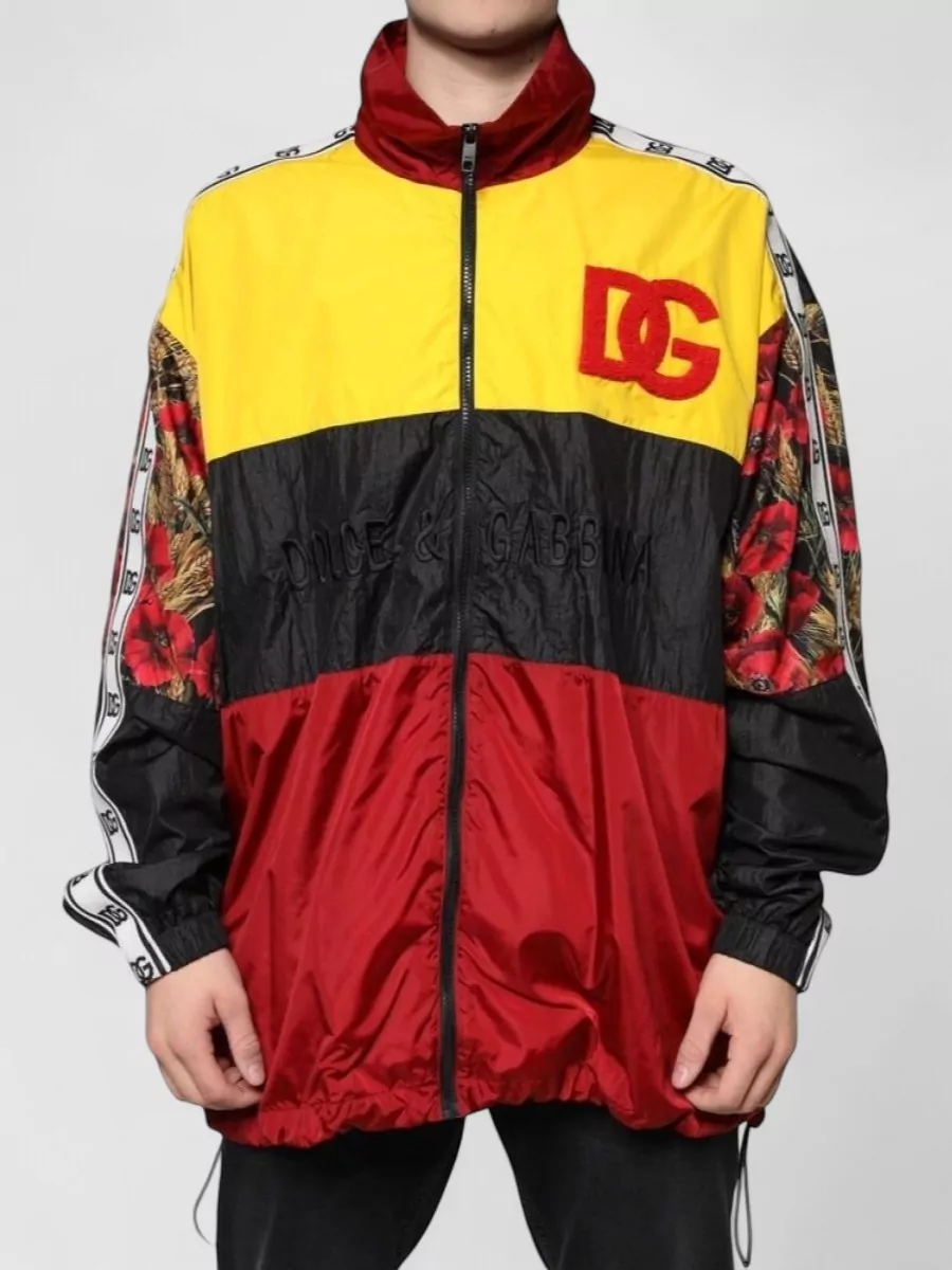 Dolce&Gabbana Floral print logo track jacket