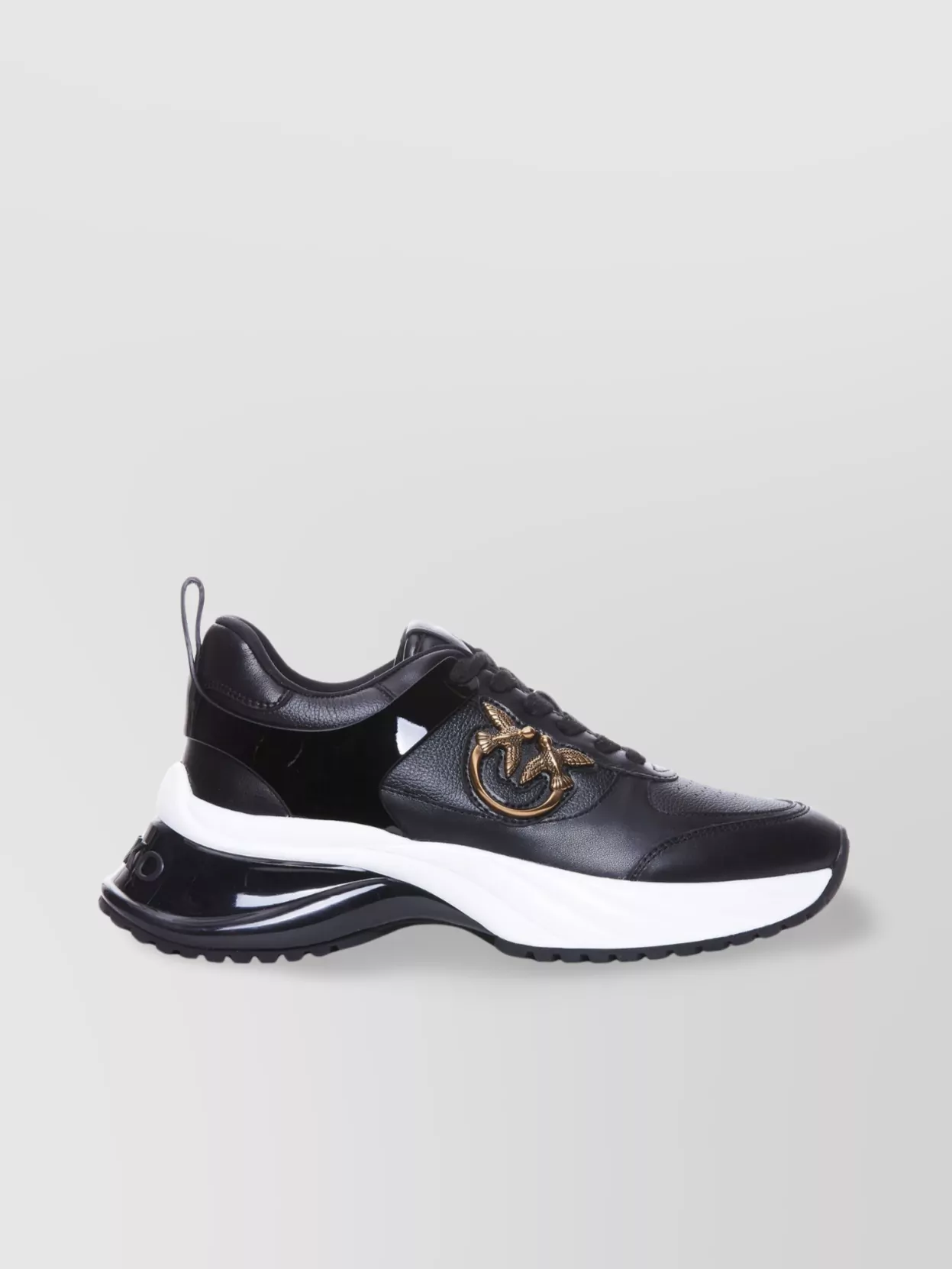 Pinko Sneakers Ariel Effet Cuir Avec Détails Finition Miroir