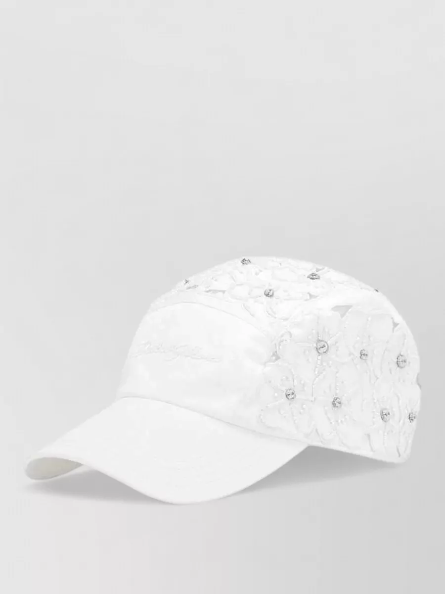 Dolce&Gabbana cotton rhinestone-embellished baseball cap