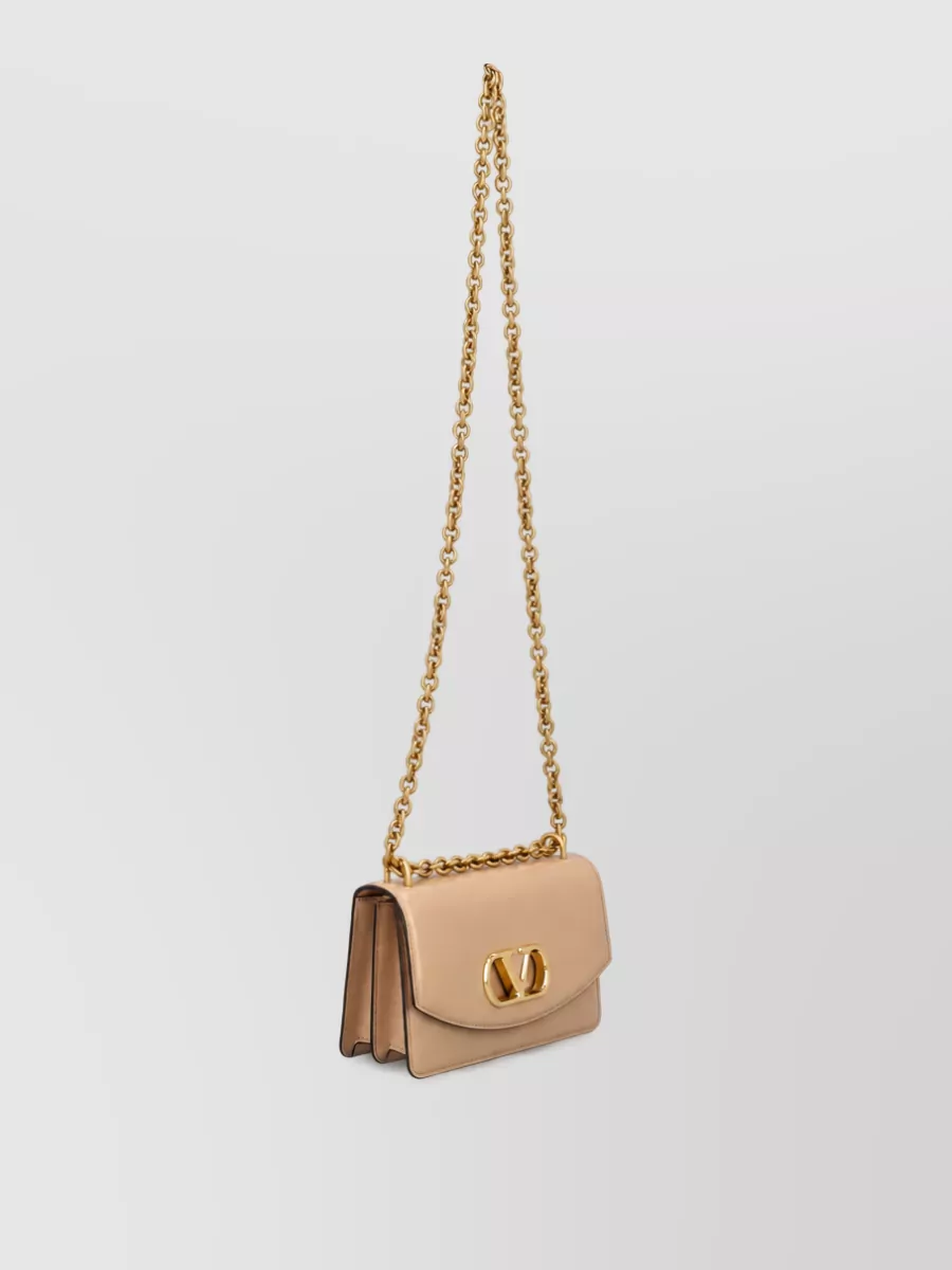Valentino Garavani Vain Small Leather Clutch Bag